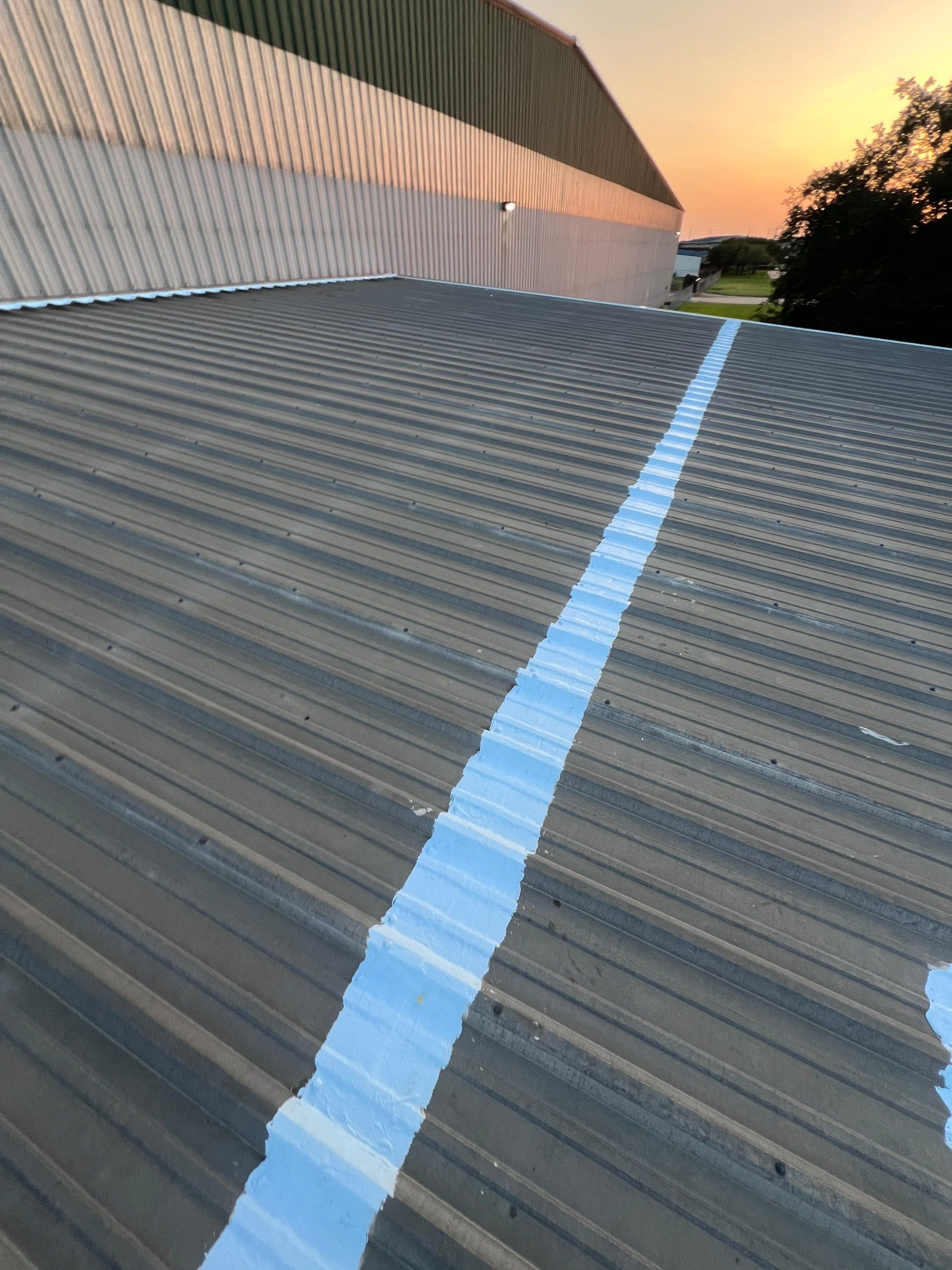 Hail Damage using Metal by Roof Repair Services LLC