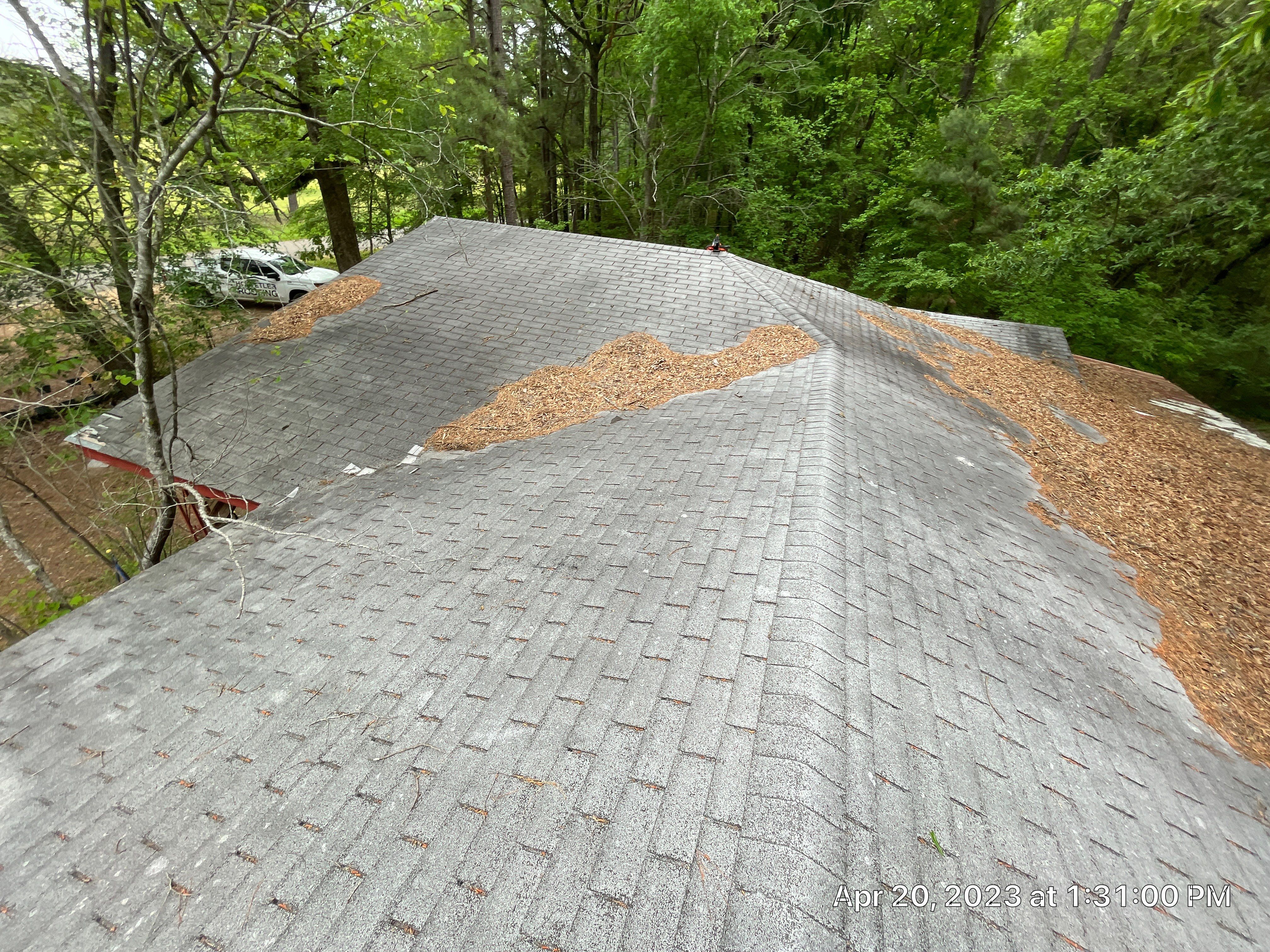 Residential Shingle Reroof using 29 gauge metal by Hostetler Roofing