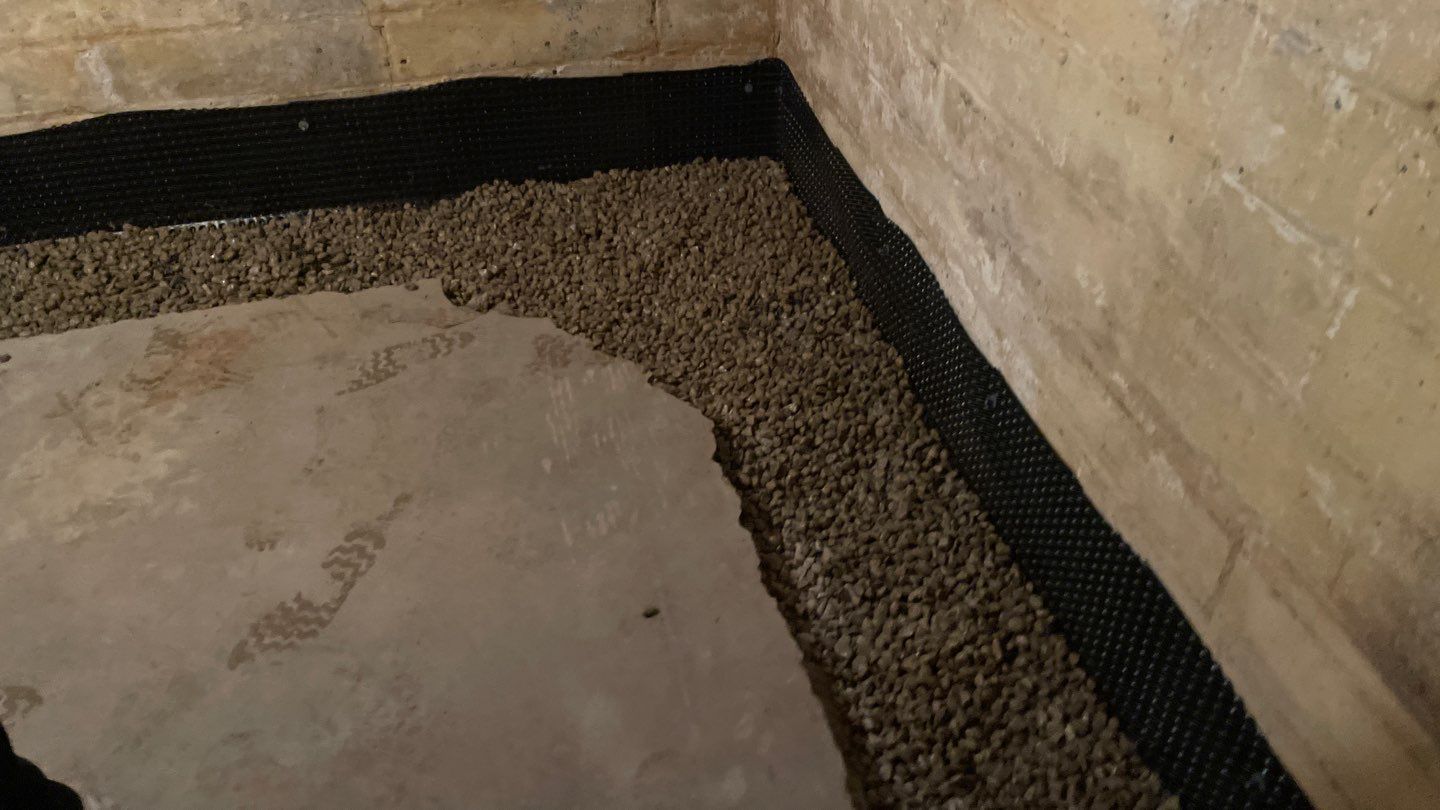 Interior Drain Tile for a South Minneapolis Basement by Waterproofing Northeast