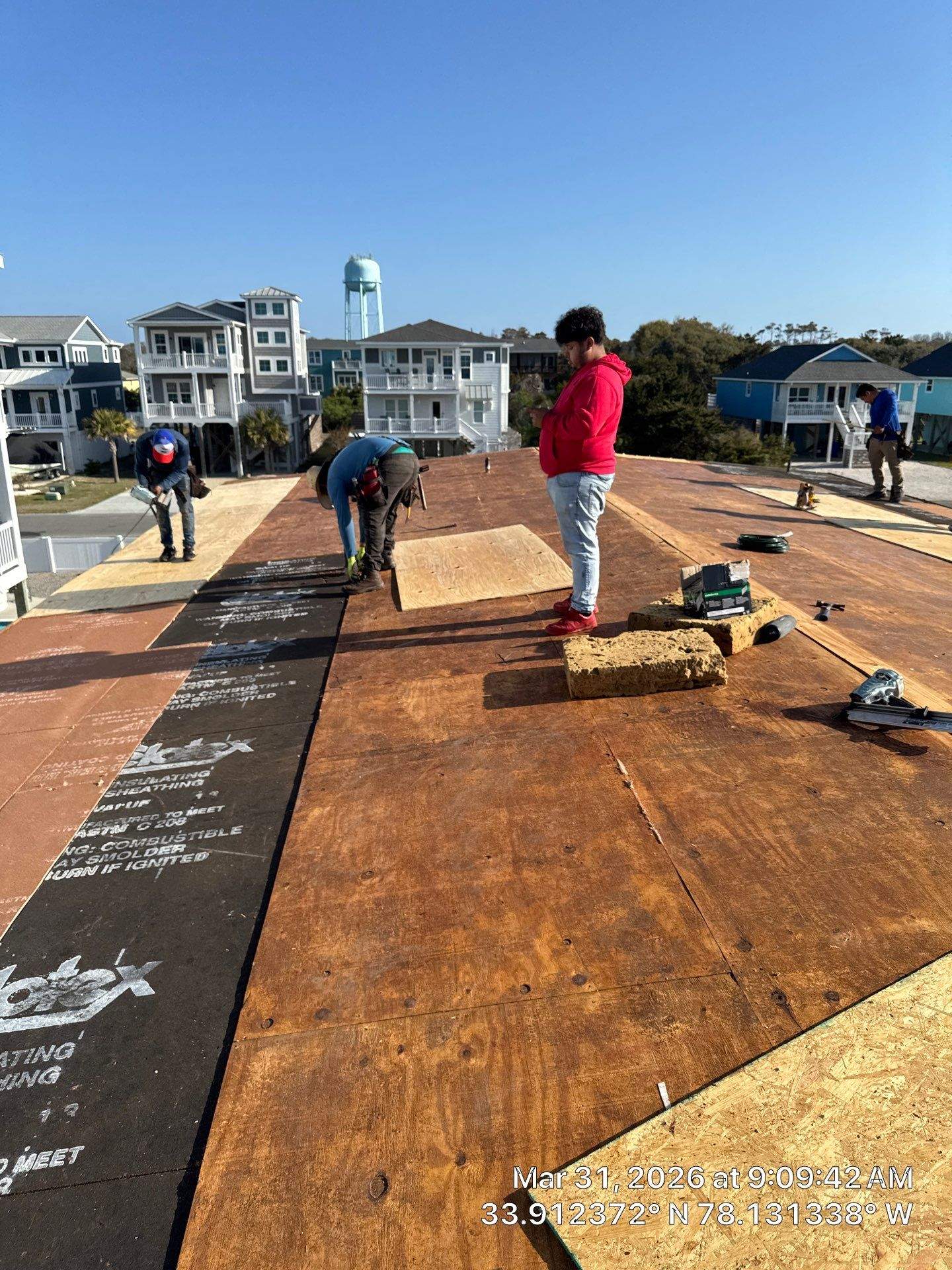 Standing Seam Metal Roof Installation – Oak Island NC by RGR Construction and Roofing, LLC