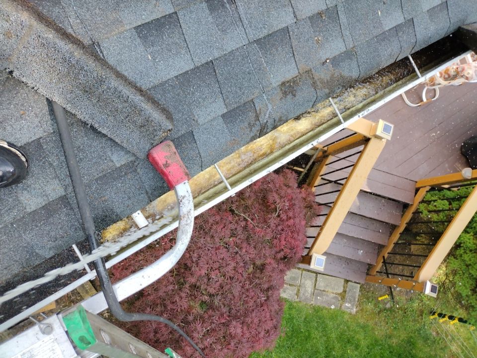 Gutter Cleaning & Gutter Guard Removal and Reinstallation at Residential Property in Montville, NJ 07045 by NJ Home Maintenance Services