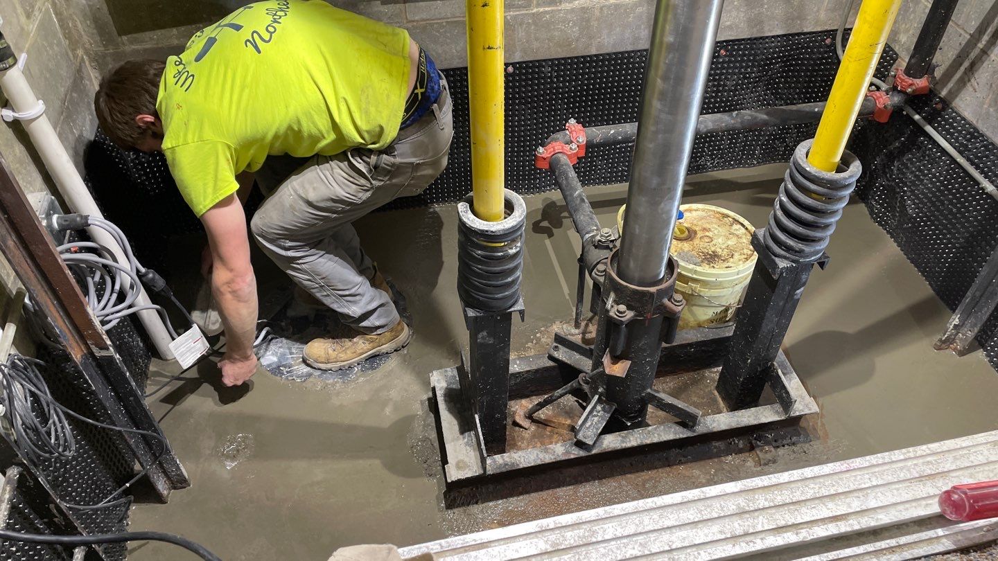 Elevator Pit Waterproofing Done Right by Waterproofing Northeast
