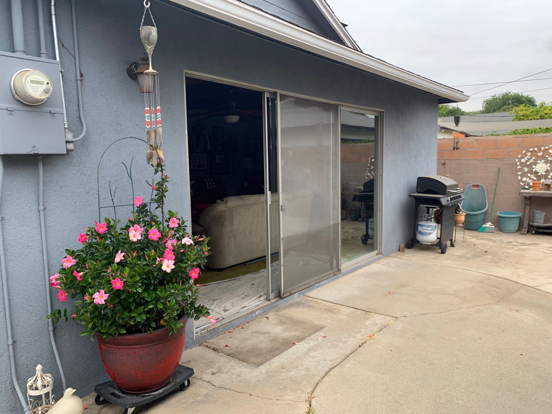 Patio door installation using Amsco Studio Series Vinyl by American Window Company