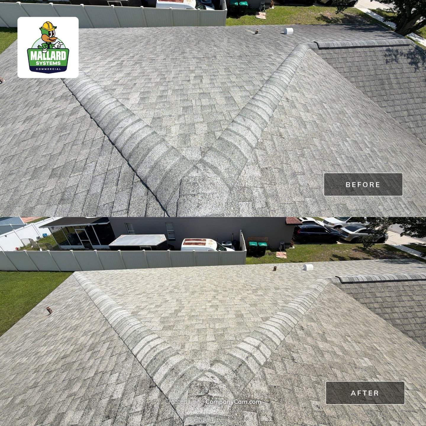 Residential Roof Cleaning and Exterior House Wash in Orlando by Mallard Systems