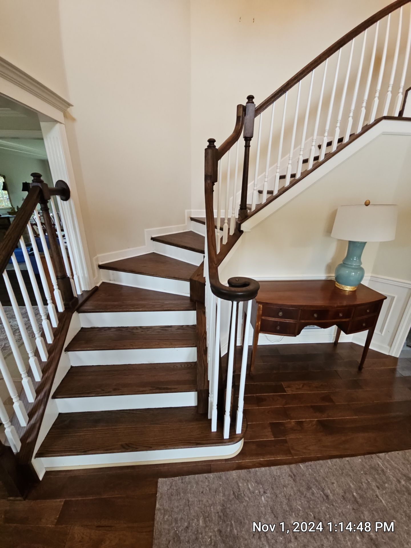 New Hardwood and Refinished Stairs  by Footprints Floors of Nashville