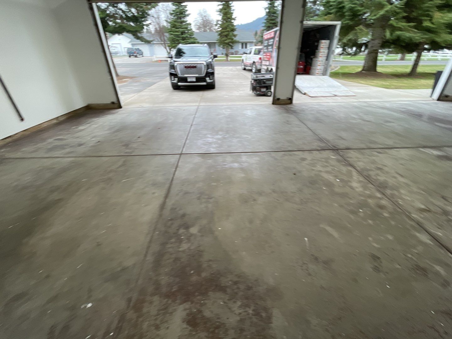 Garage Transformation using Slate Stone by Croc Coatings, LLC