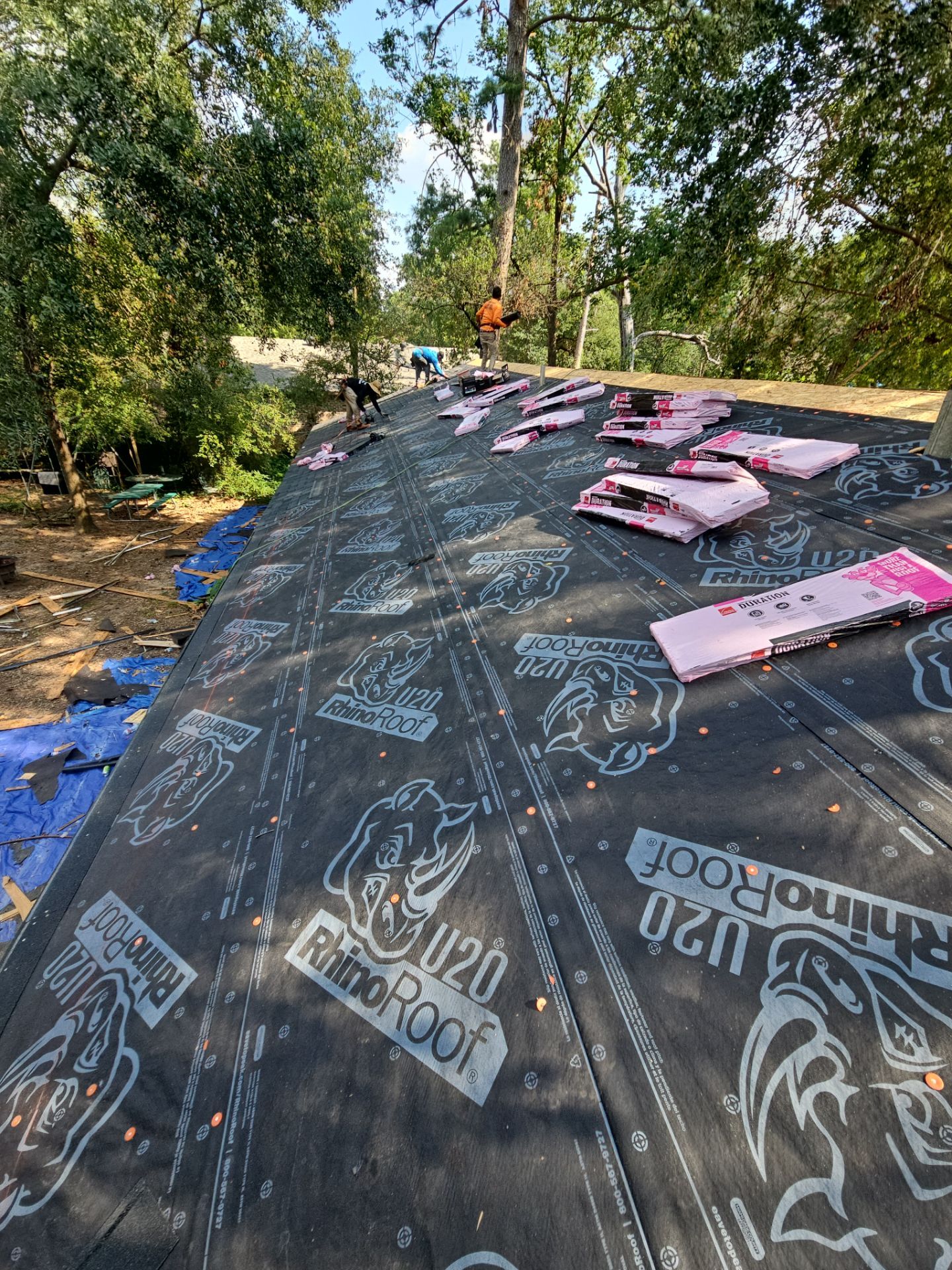 Residential Roofing Installation using Owen's Corning Duration (Lifetime) Shingles by Roof Repair Company