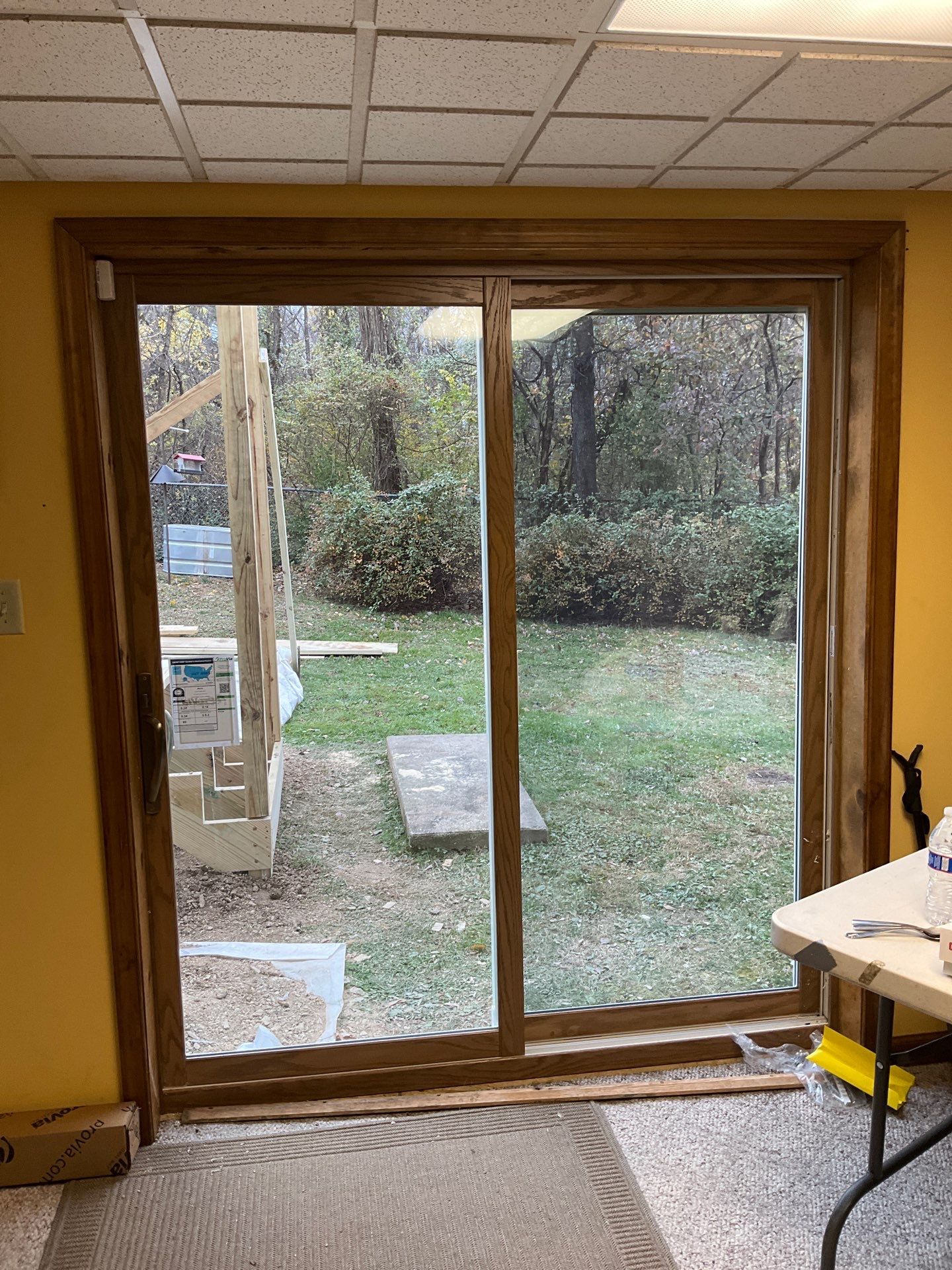 Patio door replacement and deck upgrade by Esh Builders