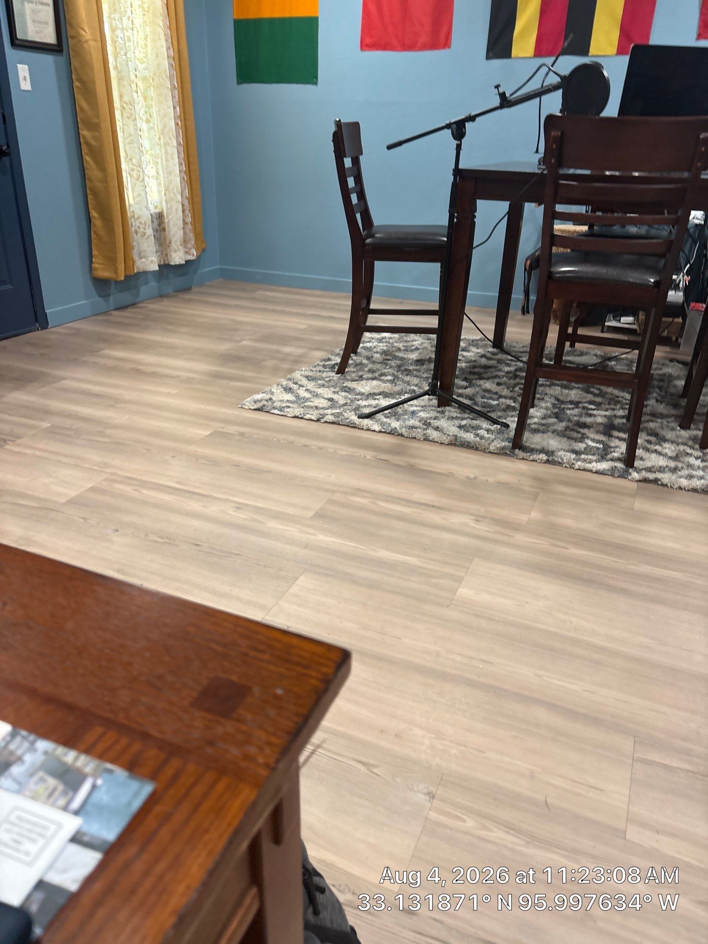 Home Office Transformation with Light Wood Grain Vinyl Plank Flooring in Campbell by CompanyCam Sales Demo