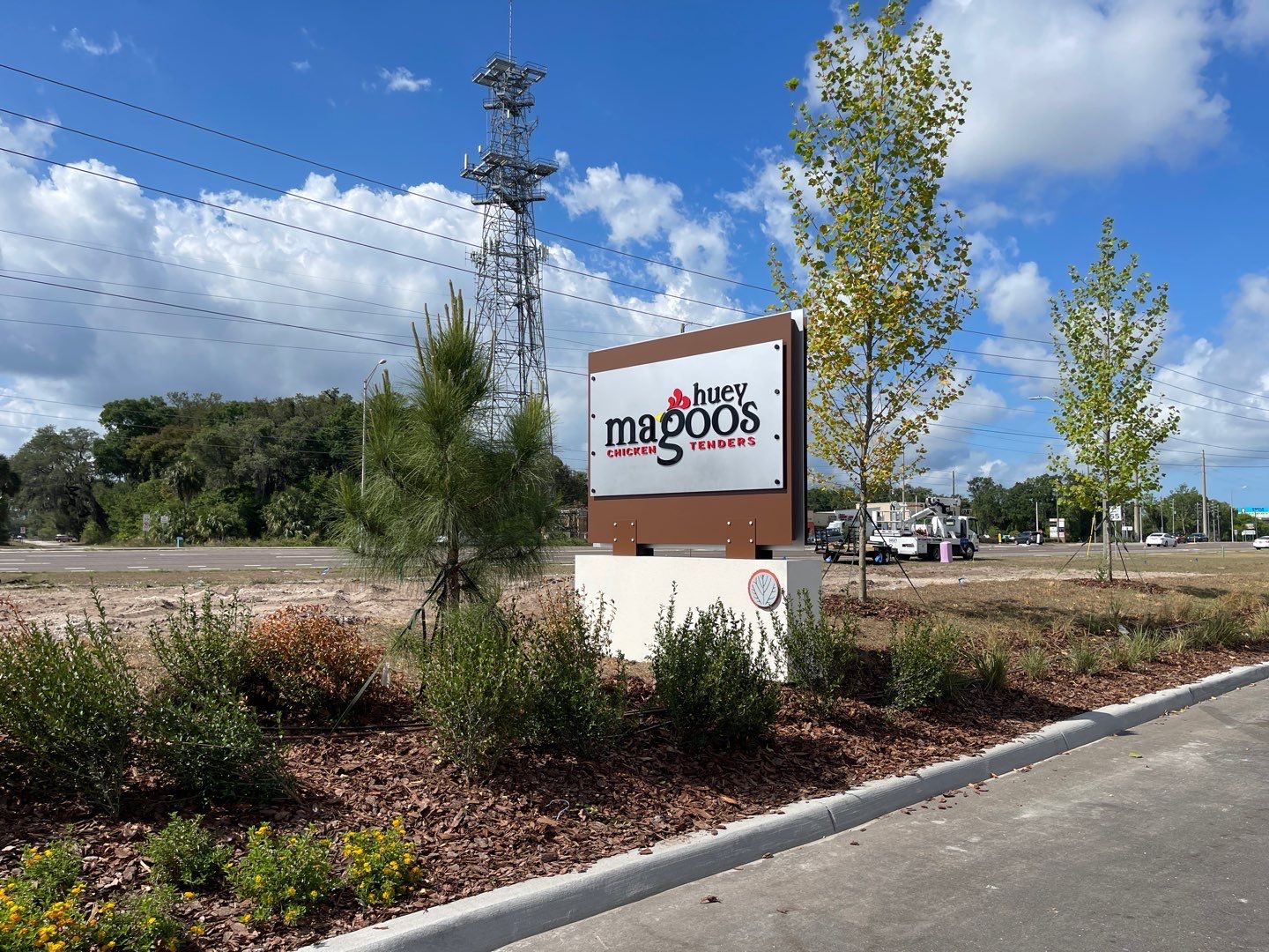 Monument Sign for Huey Magoos by SignCrafters