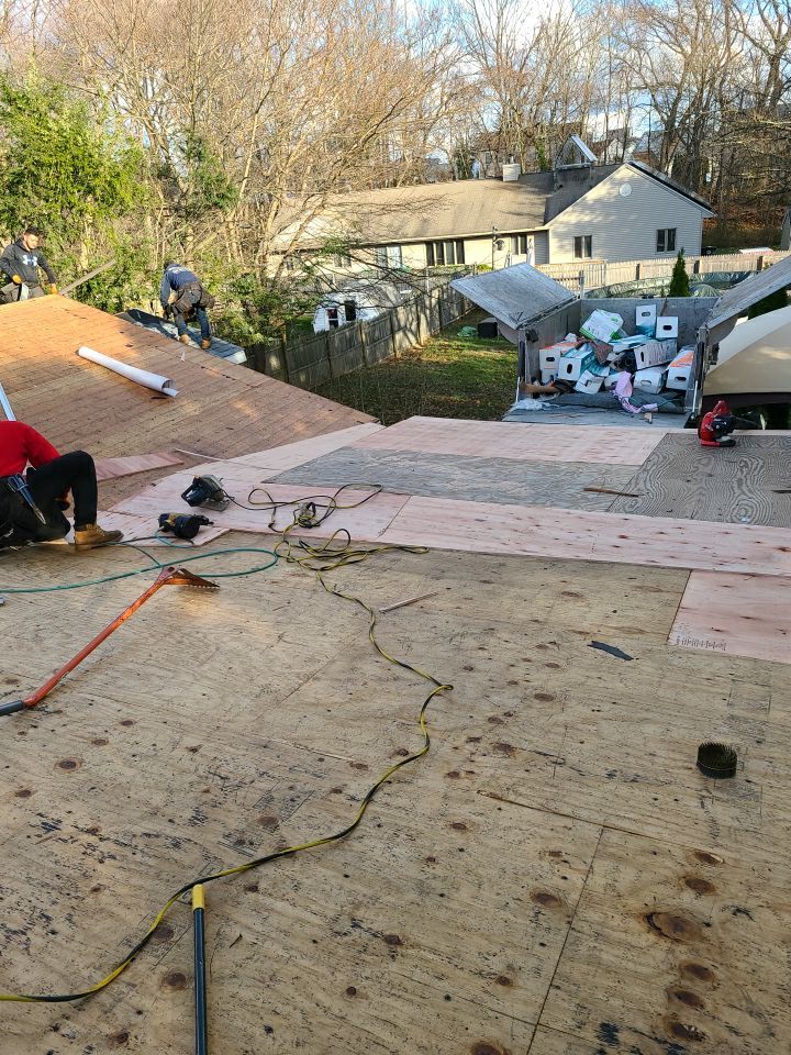 Residential Roofing Installation using Owens Corning TruDefinition Quarry Gray by A Plus Exterior