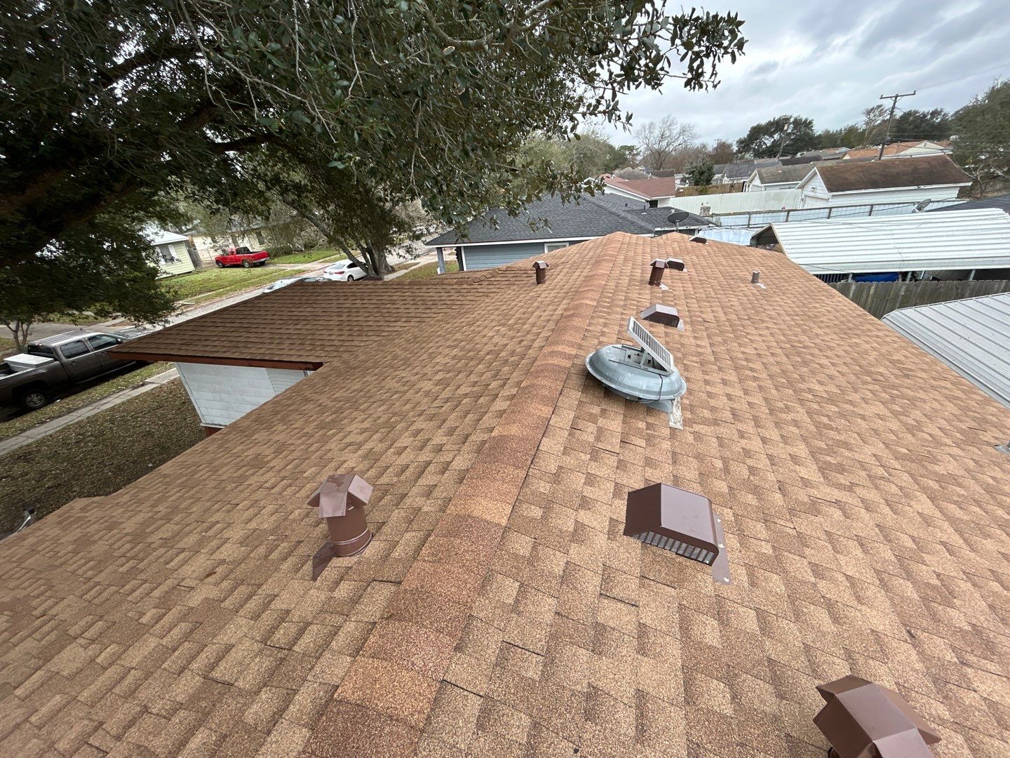 Residential Roofing Installation using GAF Natural Shadow by Lighthouse Roofing