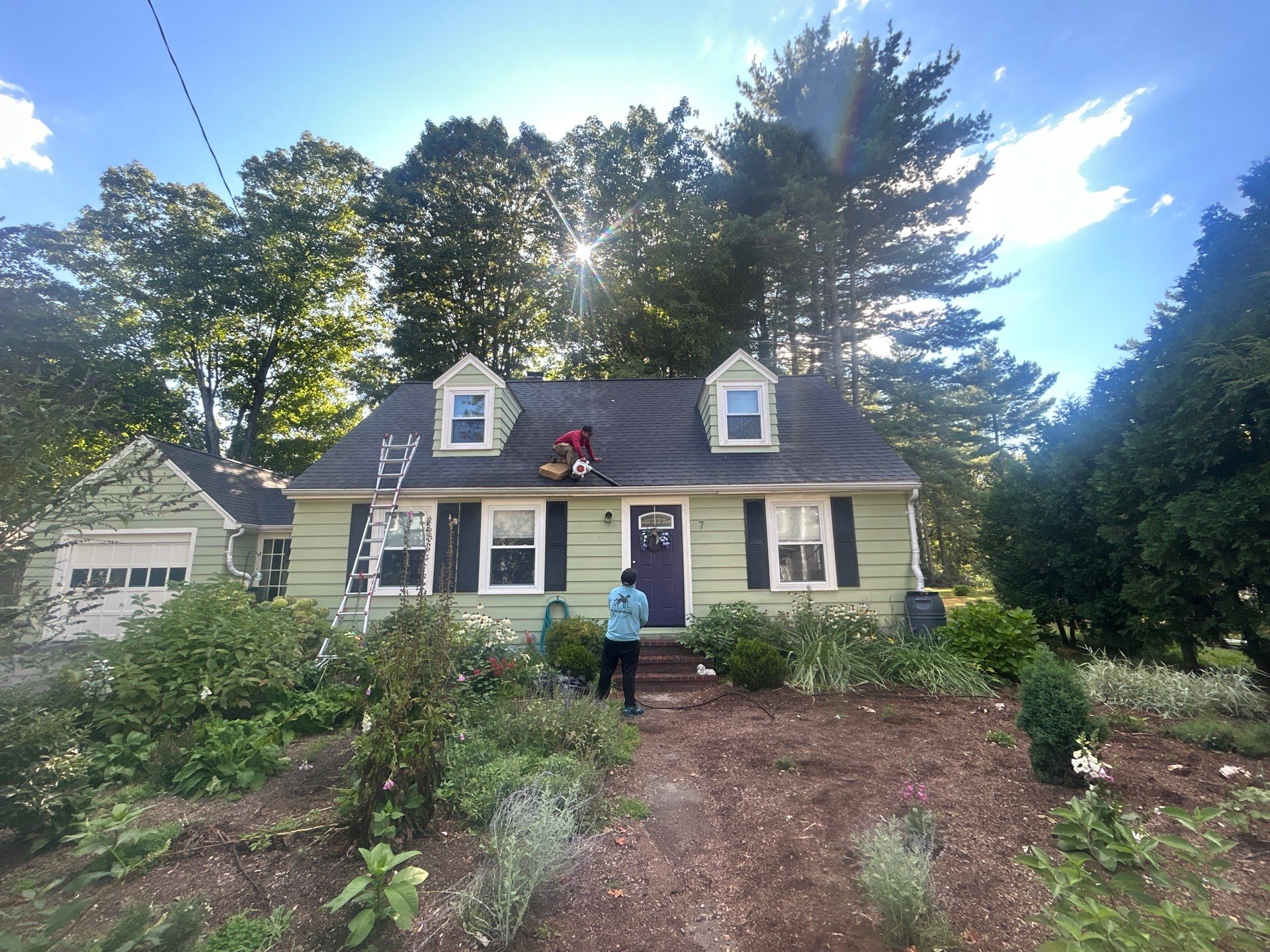 Roof Soft Wash & Gutter Cleaning – Maynard, MA by Mighty Dog Roofing of Greater Middlesex County