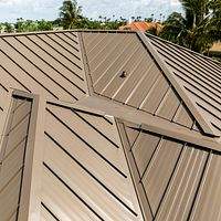 .040 Aluminum 1.5" Mechanical Seam Medium Bronze  by Total Roofing System The Metal Roof Experts