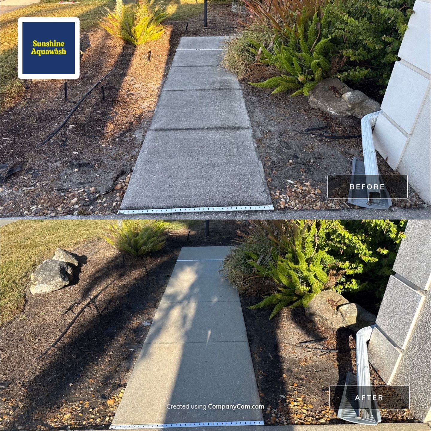 Driveway & Walkway Cleaning Project | Northwood Park, Palmetto FL by Sunshine AquaWash