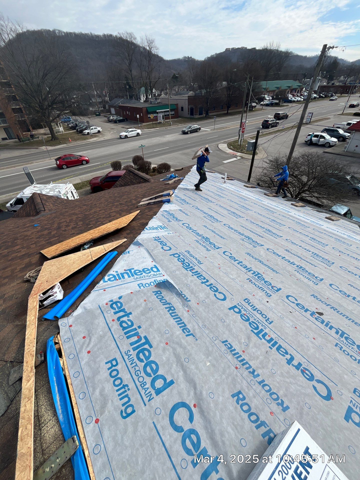 Commercial Roofing Installation using Certainteed Landmark Pro Shingles by Fahey Roofing + Contracting