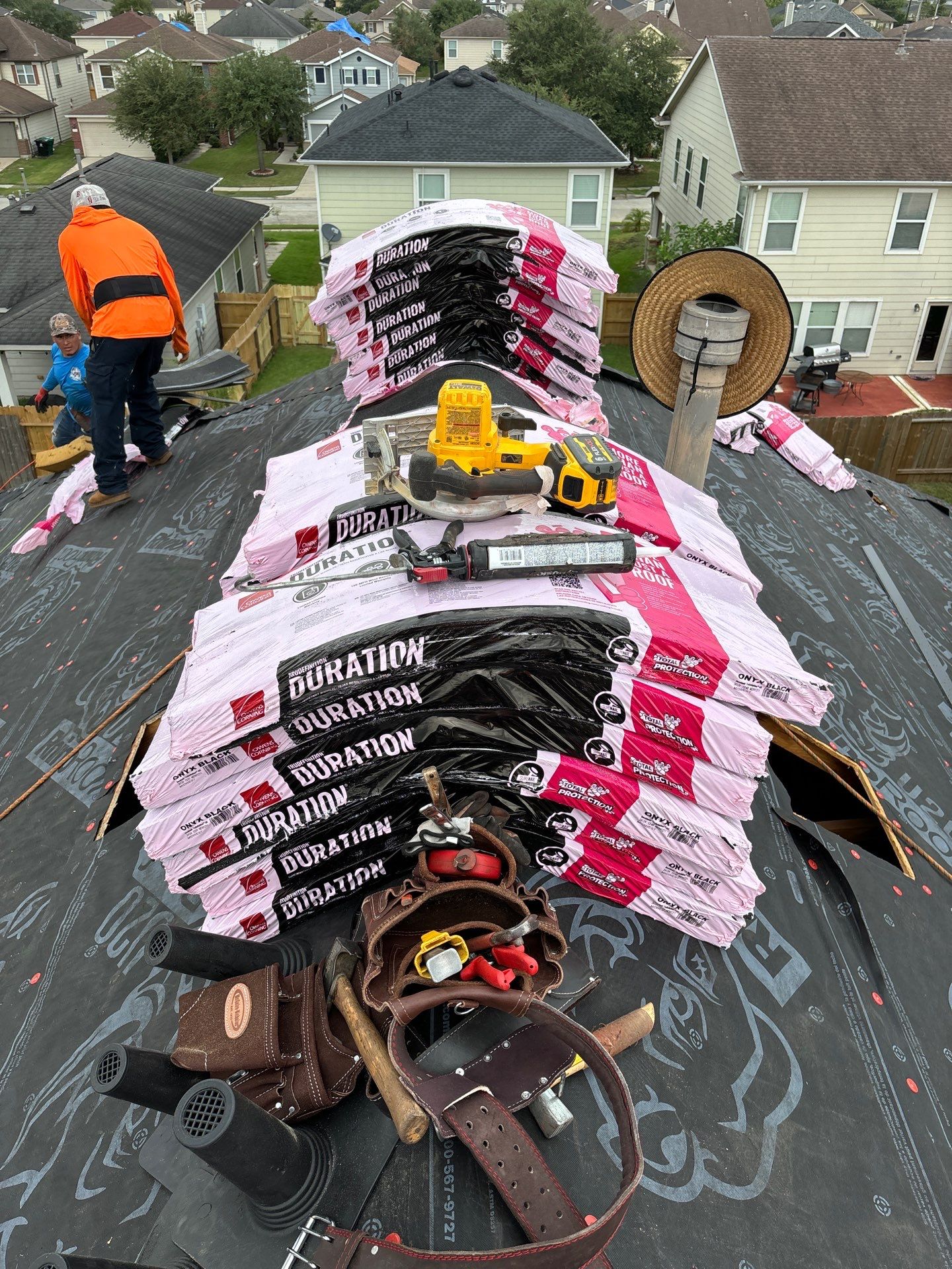 Residential Roofing Repair using Owen's Corning Duration (Lifetime) Shingles by Roof Repair Company