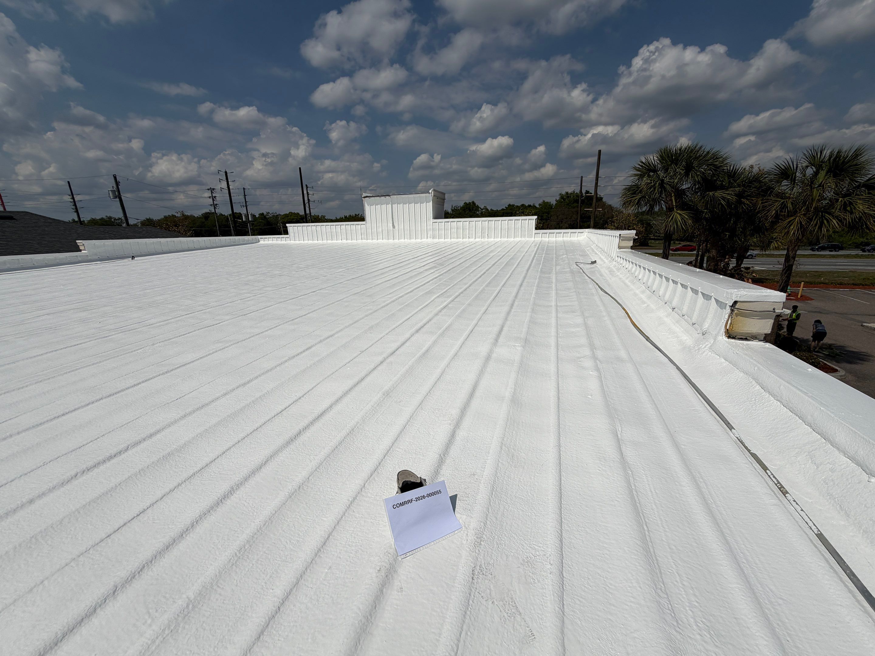Silicone Roof Restoration for Commercial Metal Building in Lutz by CES Roofing