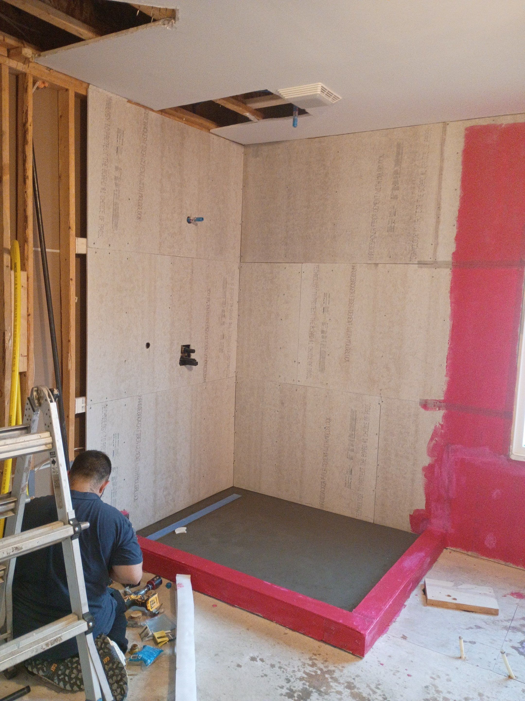 Master bathroom renovation by Prudencio