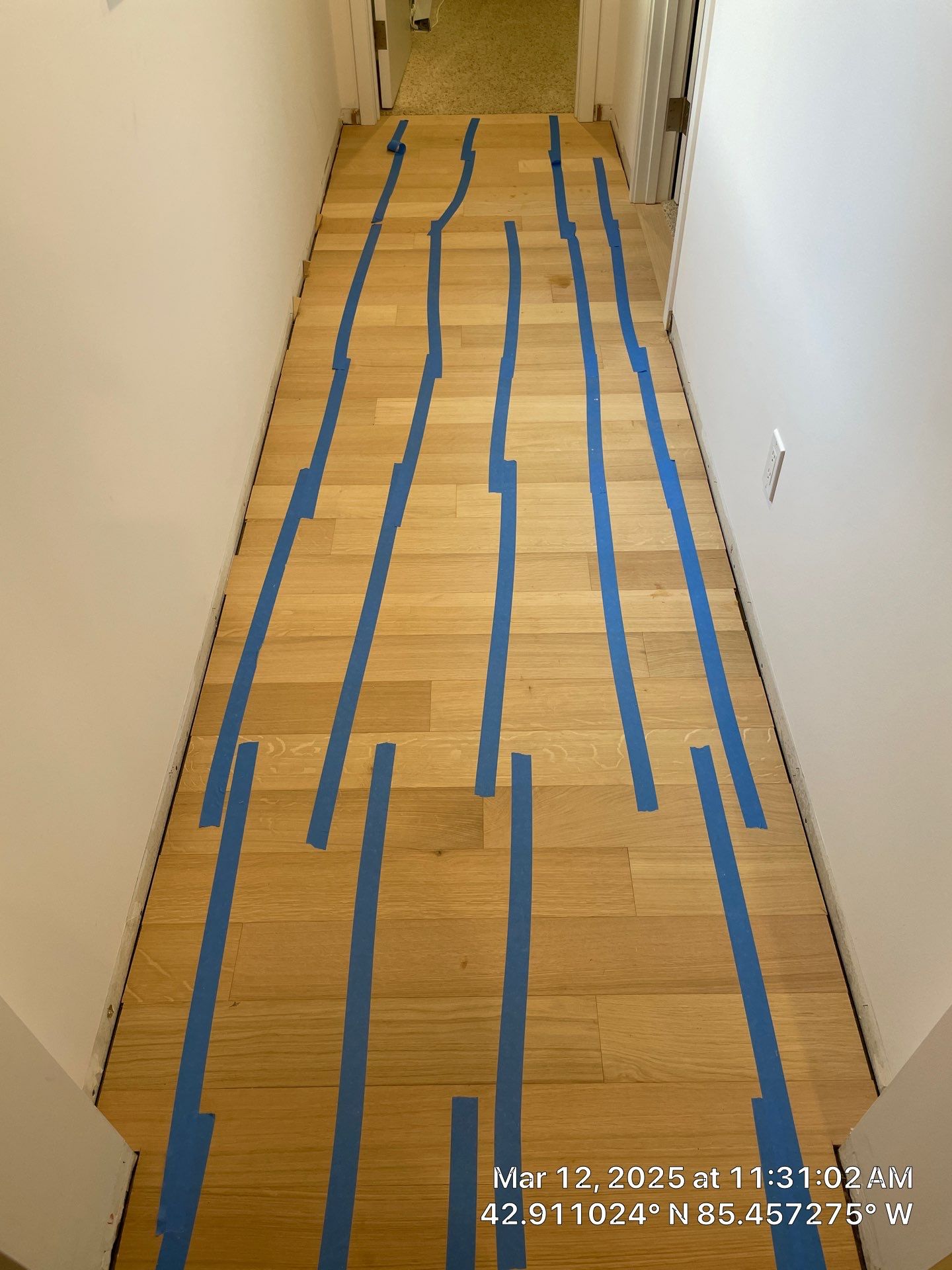 Basement Remodel using Engineered White Oak by RTBaldwin Hardwood Floors