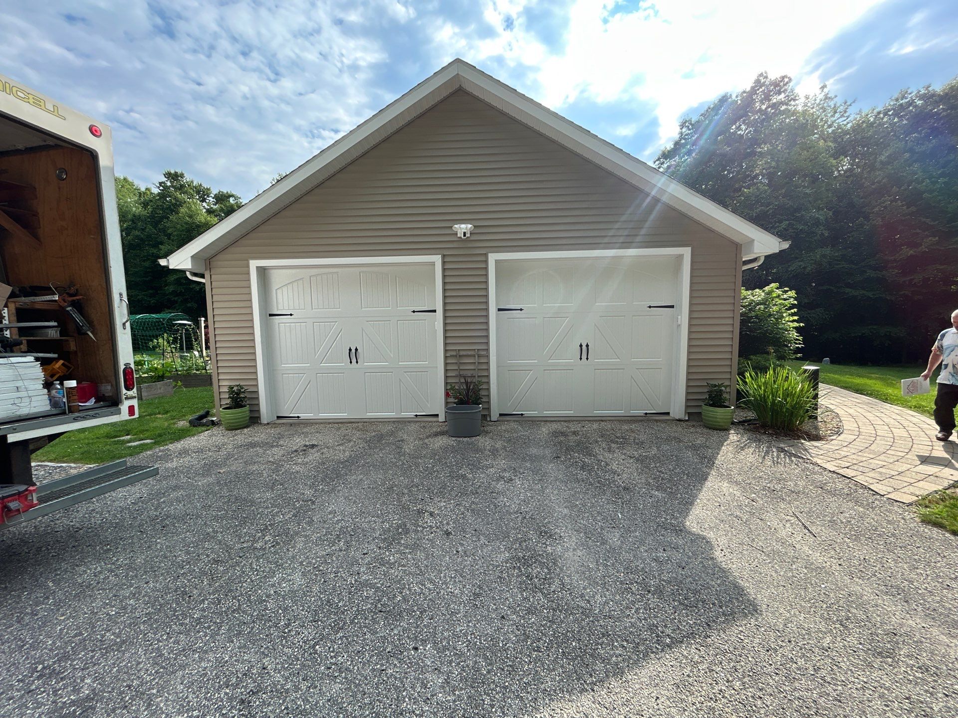 Classic Curb Appeal with an Amarr Classica Garage Door by DiGiorgi Roofing and Siding Inc