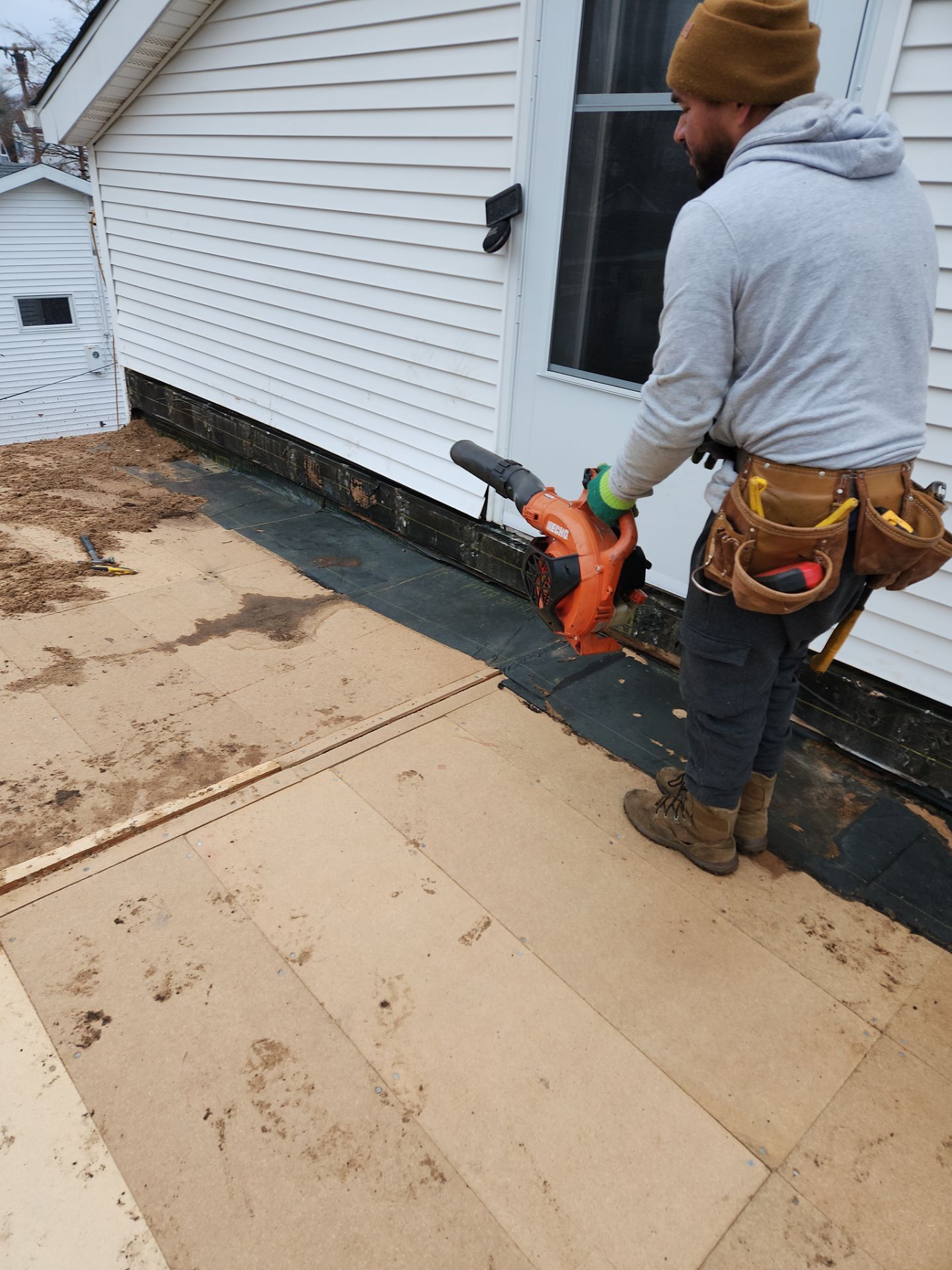 Residential Roofing Installation using Owens Corning TruDefinition Duration Sierra Gray by A Plus Exterior