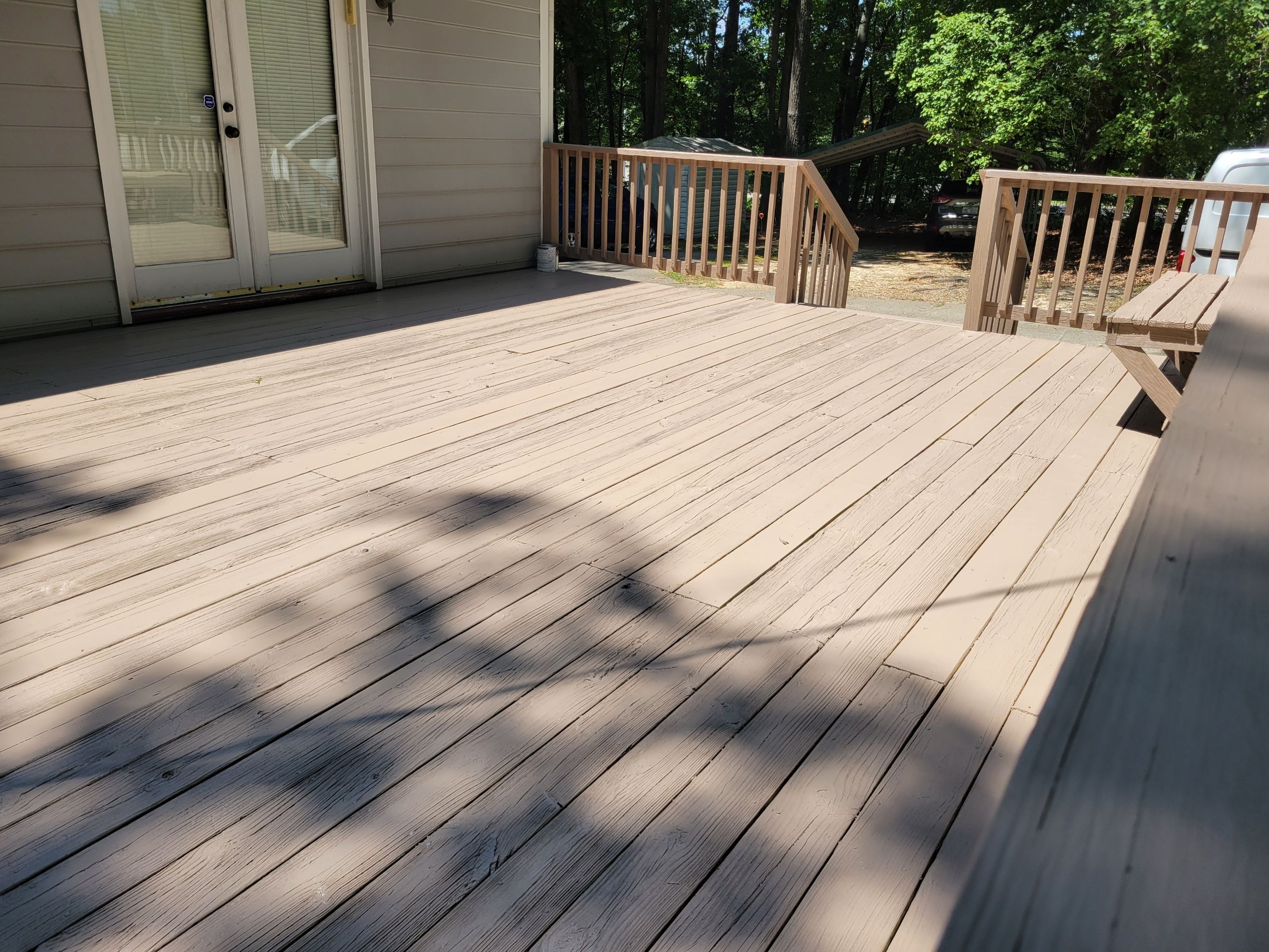 Weathered Deck using AcryFin by DuraSeal