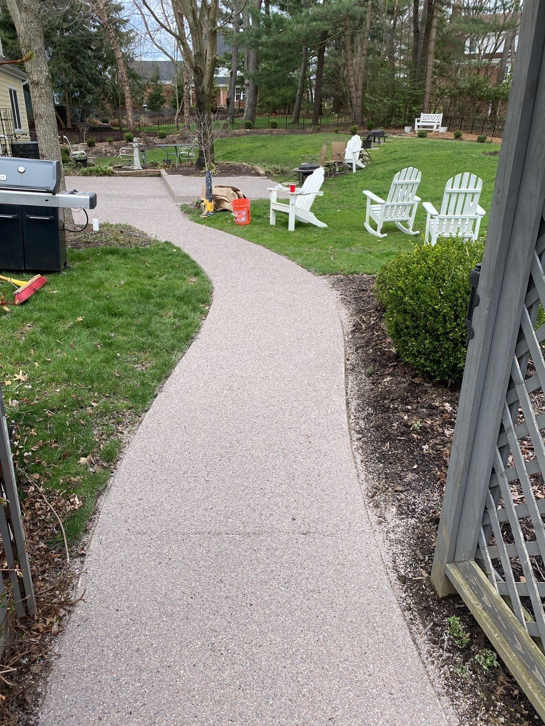 Large Patio + Garage Project in Pittsburgh by Floors in a Day, Inc