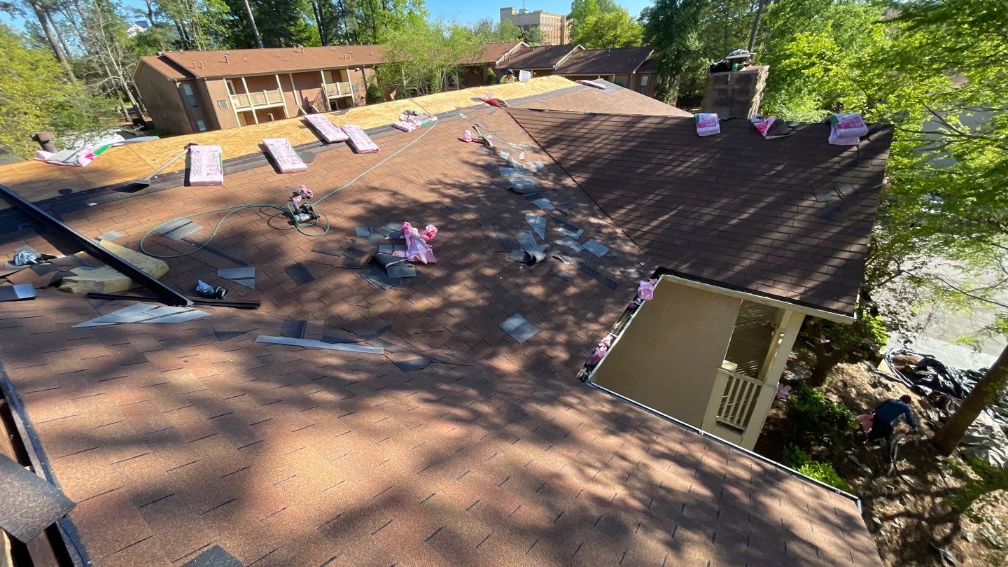 Commercial Roofing Installation using Owens Corning Autumn Brown by Inspector Roofing and Restoration