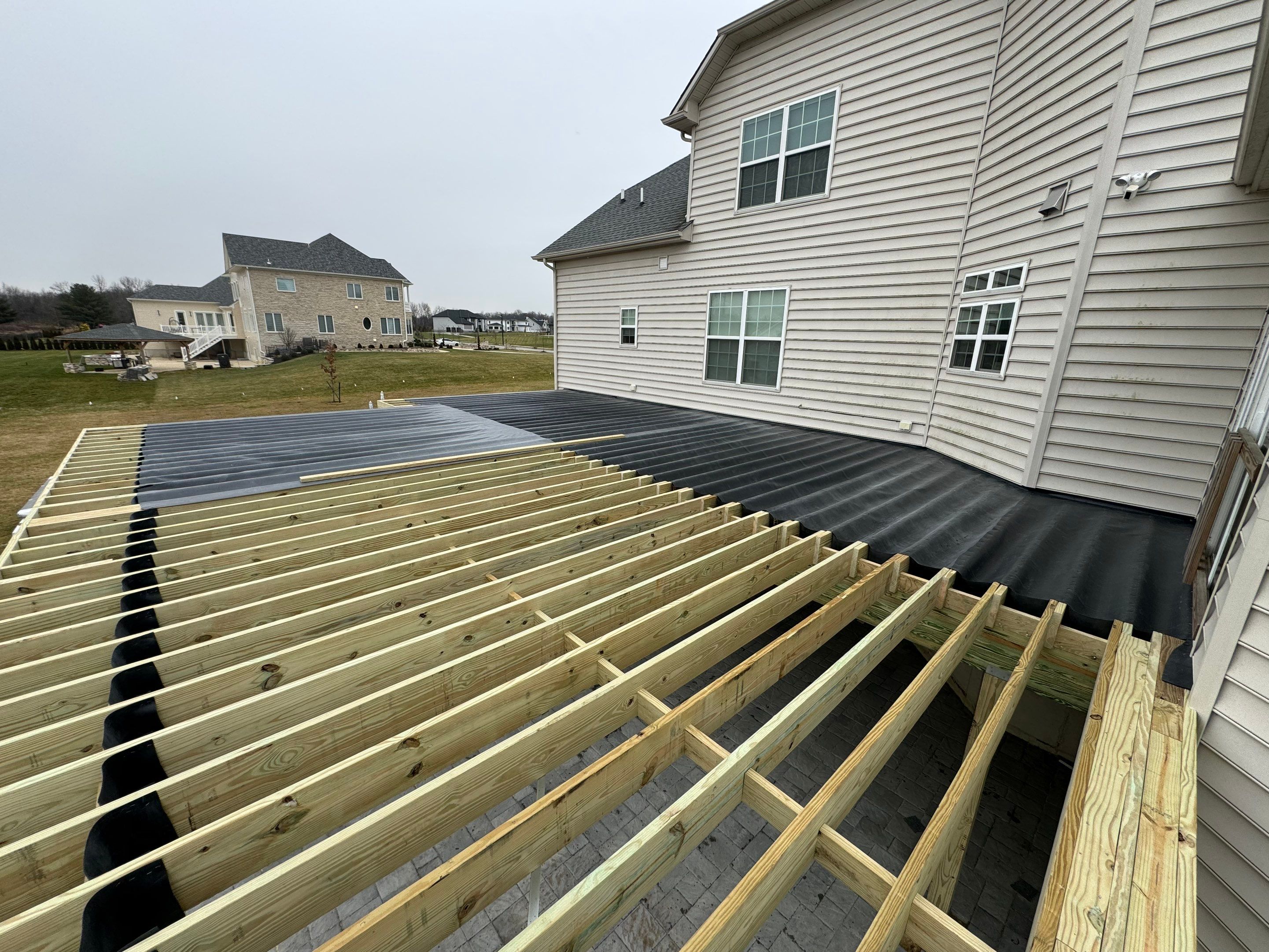 New Deck With Waterproofing  by deck guardian