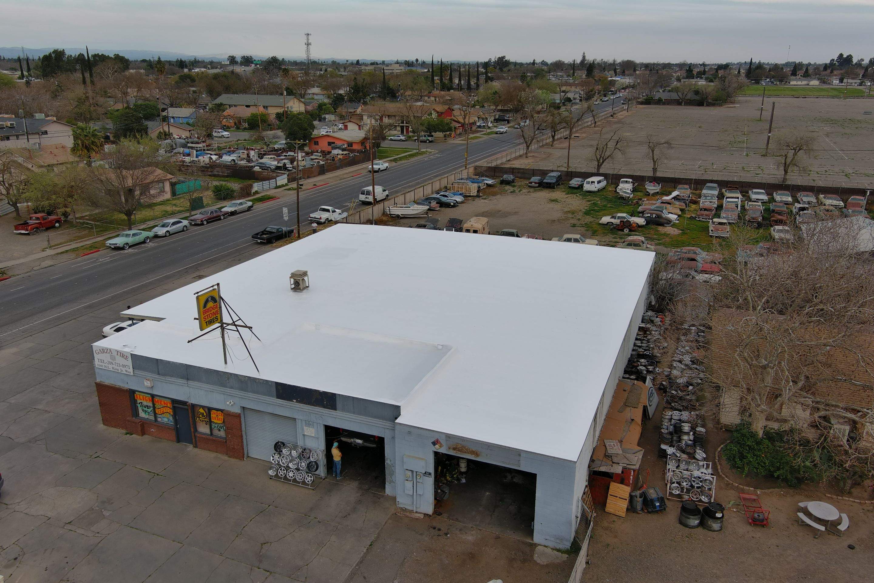 Spray foam and coatings using Conklin Benchmark/PUMA XL coatings and spray foam by Straight Edge Roofing Inc