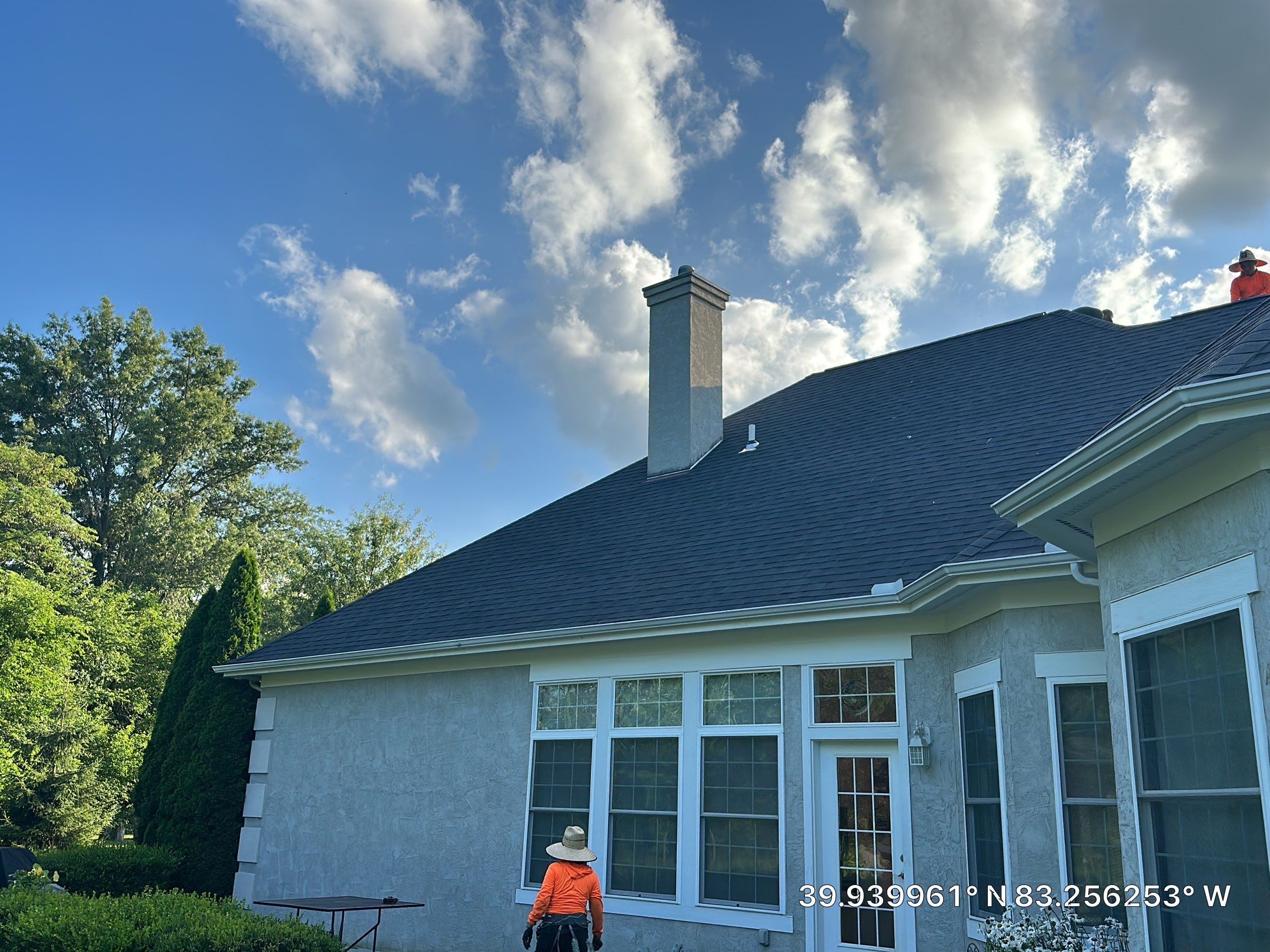 Residential Roofing Installation using Atlas Pinnacle Black Shingles by 614 Exteriors