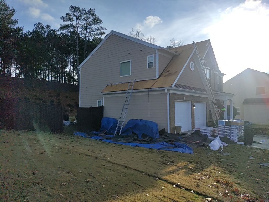 Residential Roofing Installation using Timberline HDZ Hickory  by Inspector Roofing and Restoration