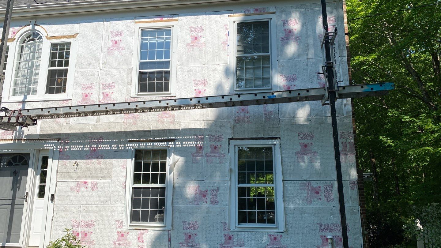 Siding Installation using certainteed monogram 4" double 4 by A Plus Exterior