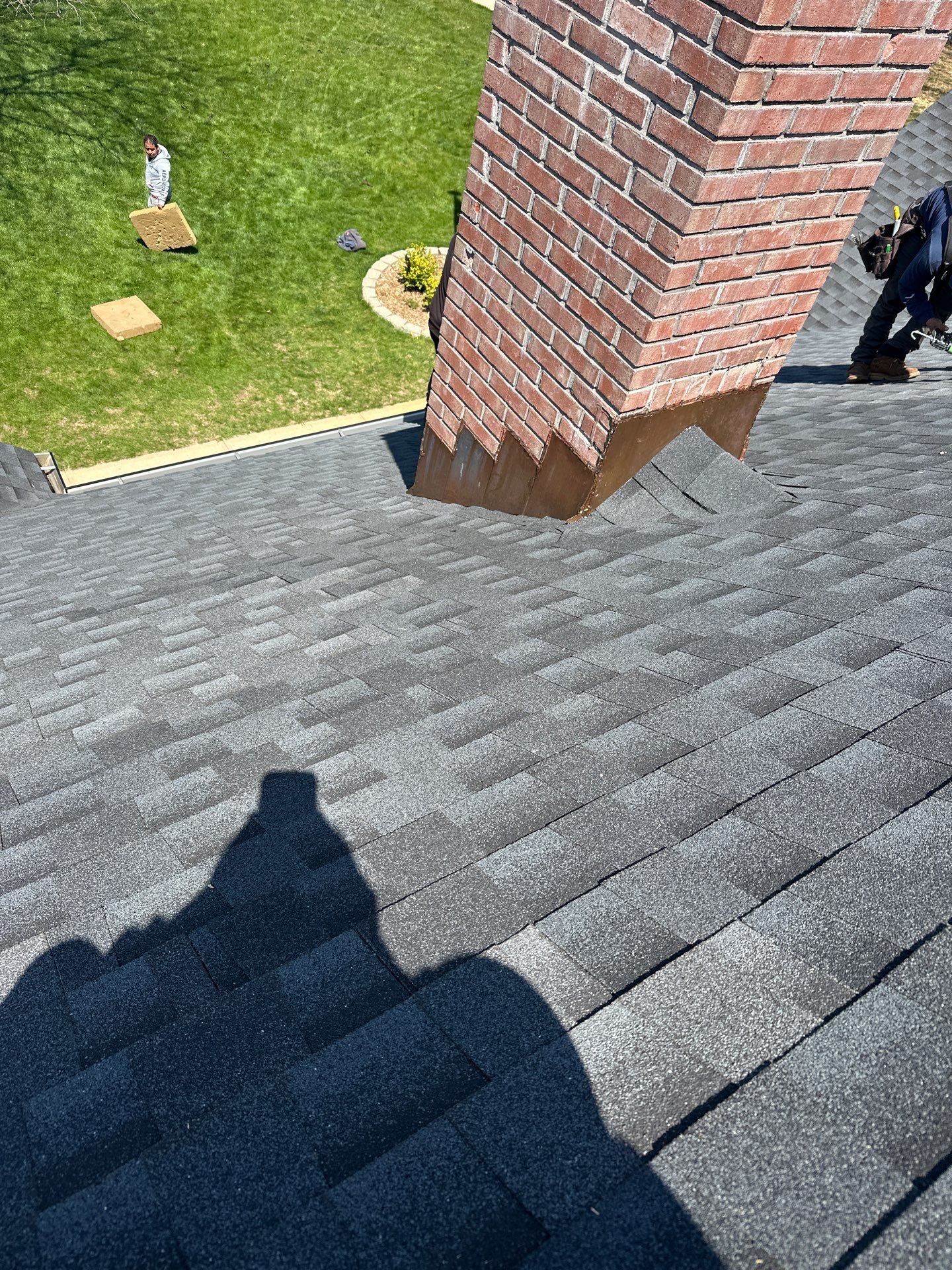 Project in New Palestine by Moss Roofing