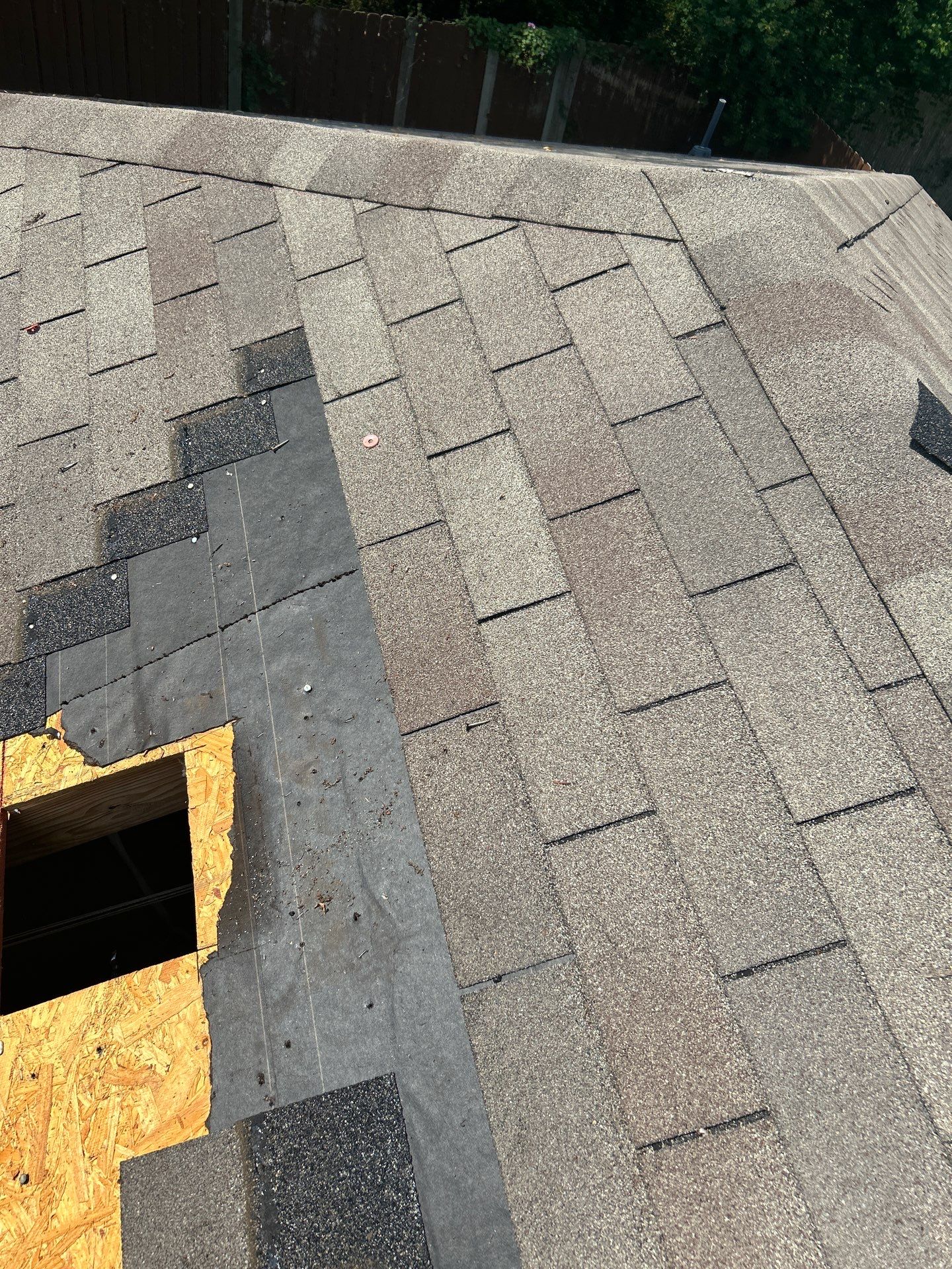 Hail Damage using Owen's Corning Duration (Lifetime) Shingles by Roof Repair Company