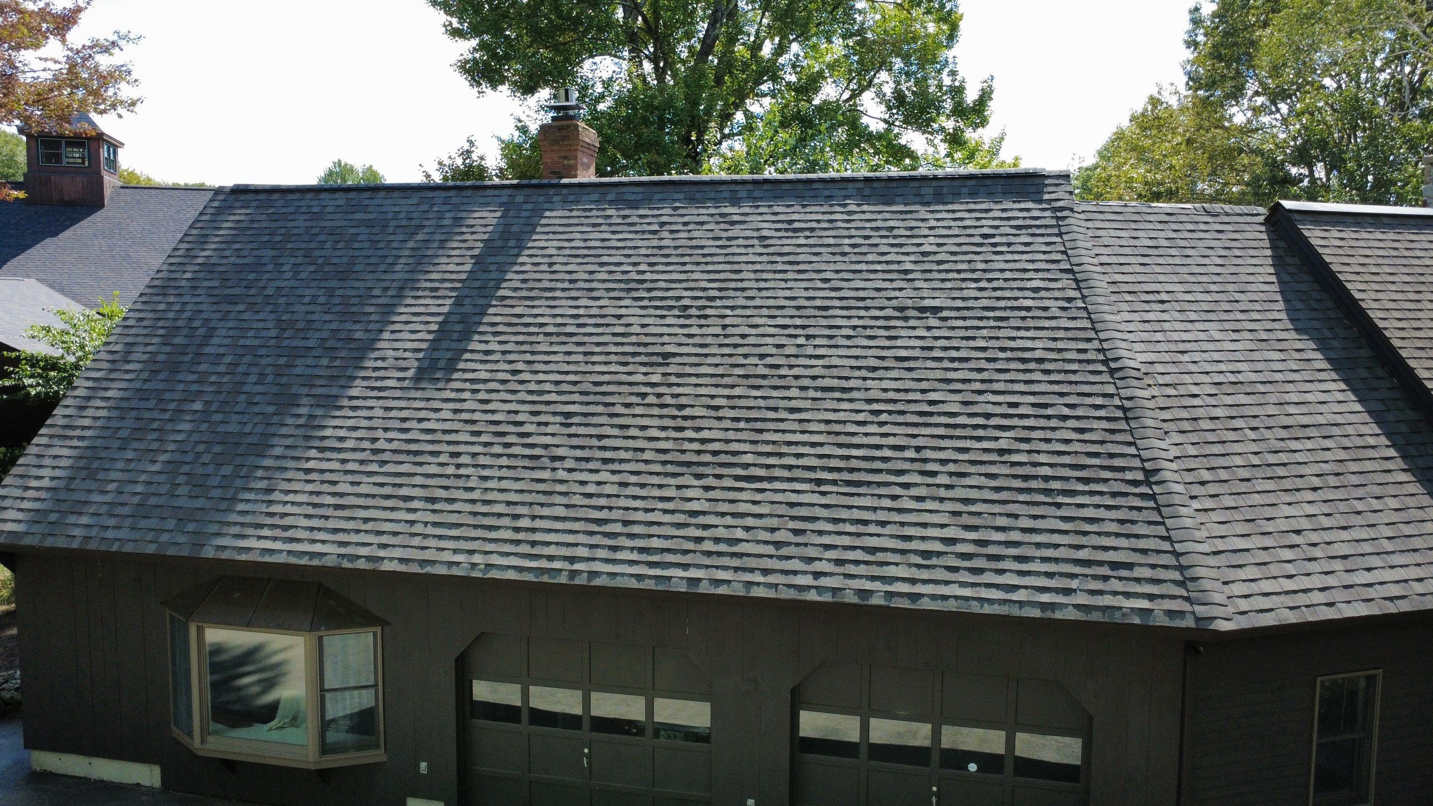 Garage & Barn Roof Replacement in Greenfield, NH | Owens Corning Shingles by Adam Vaillancourt Roofing LLC
