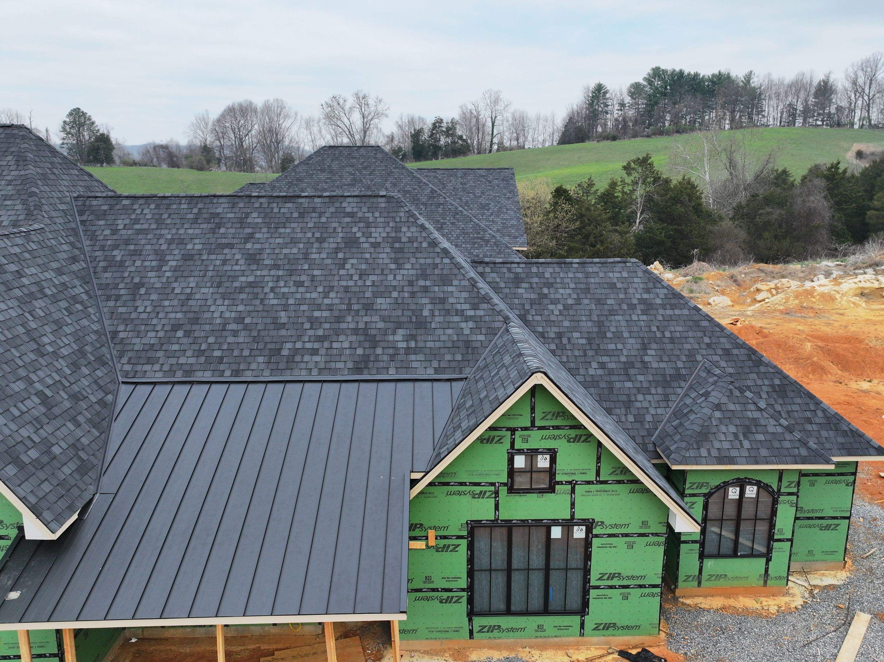 Lake Road New Construction - Belmont by Omnia Roofing