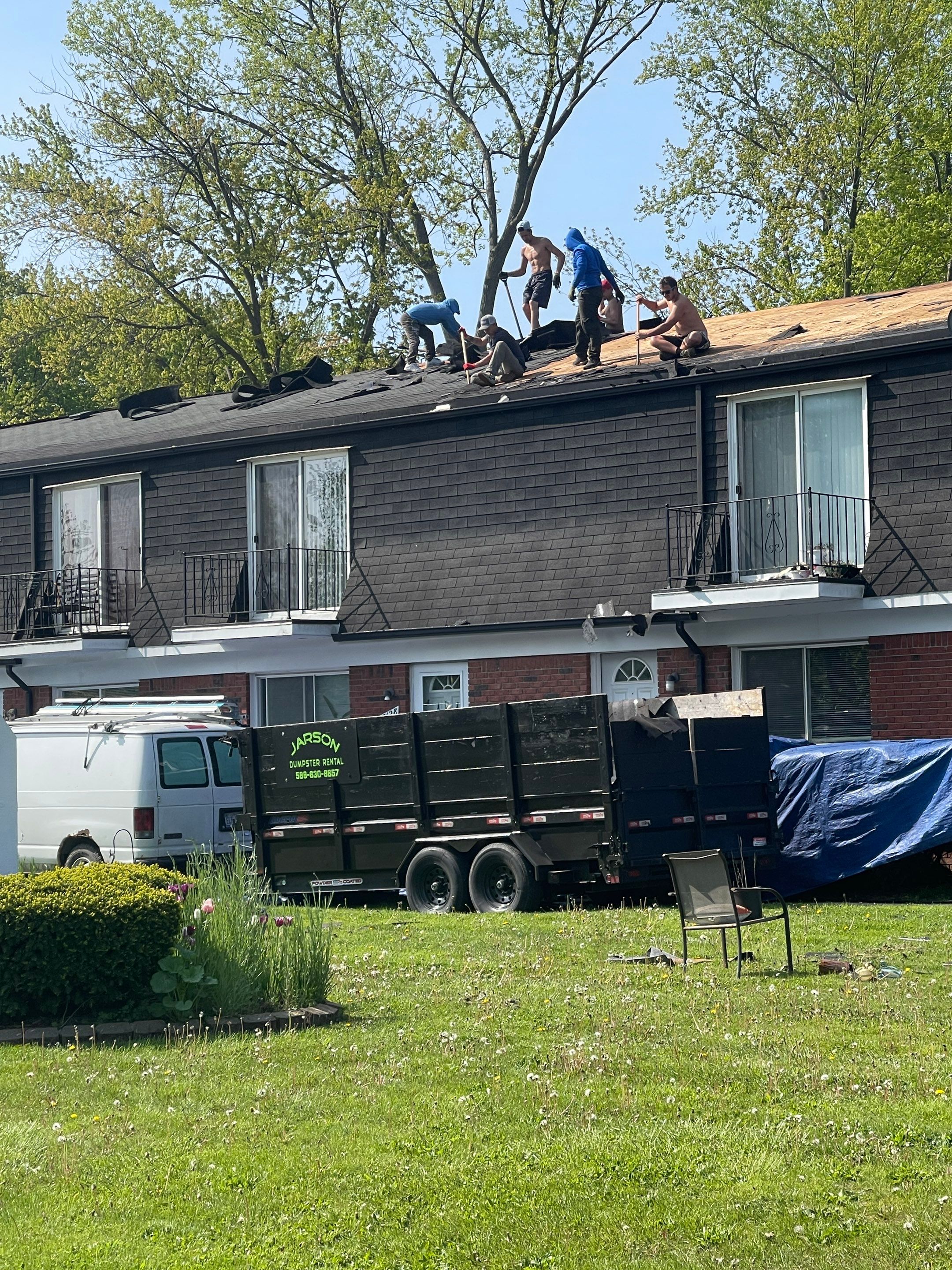 Commercial Roofing Installation using IKO DYNASTY - Granite Black by JNR Roofing LLC