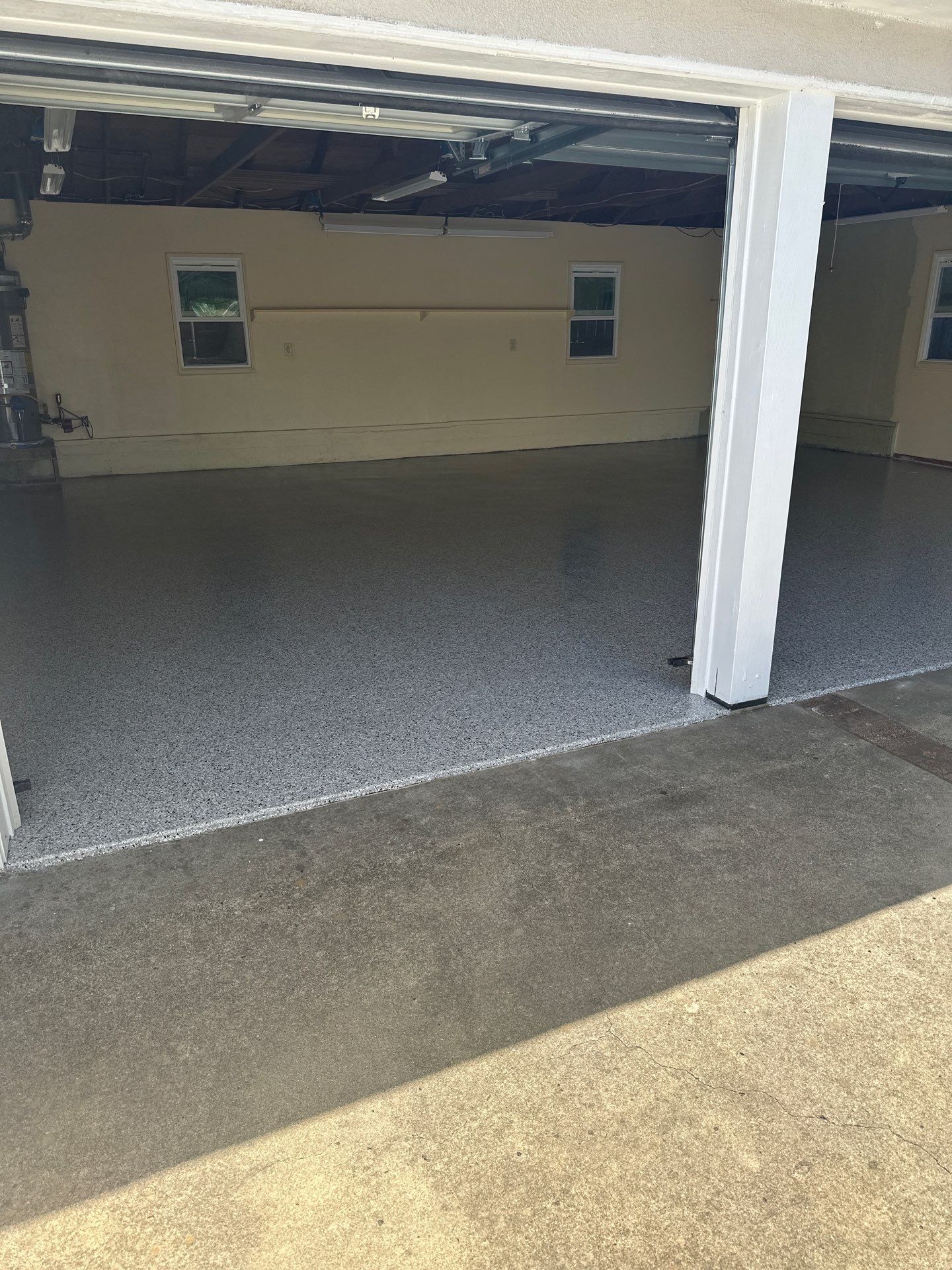 Polyurea Garage Floor Coating with Coyote Chips in San Luis Obispo by MGP Coatings