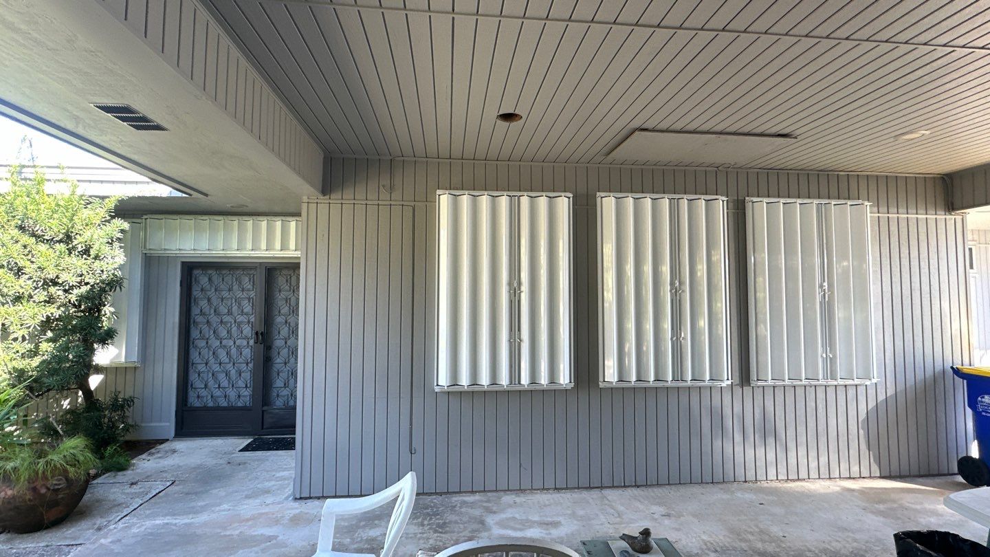 Hurricane Protection Using Accordions & Bahama Shutters by Smart Guard Shutters