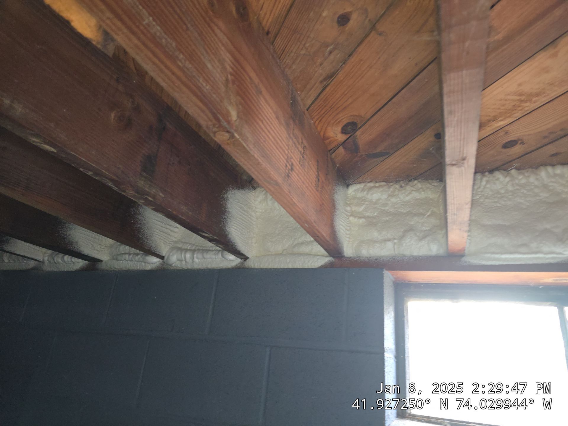Attic Insulation using Closed Cell Spray Foam by NYS Foam & Energy