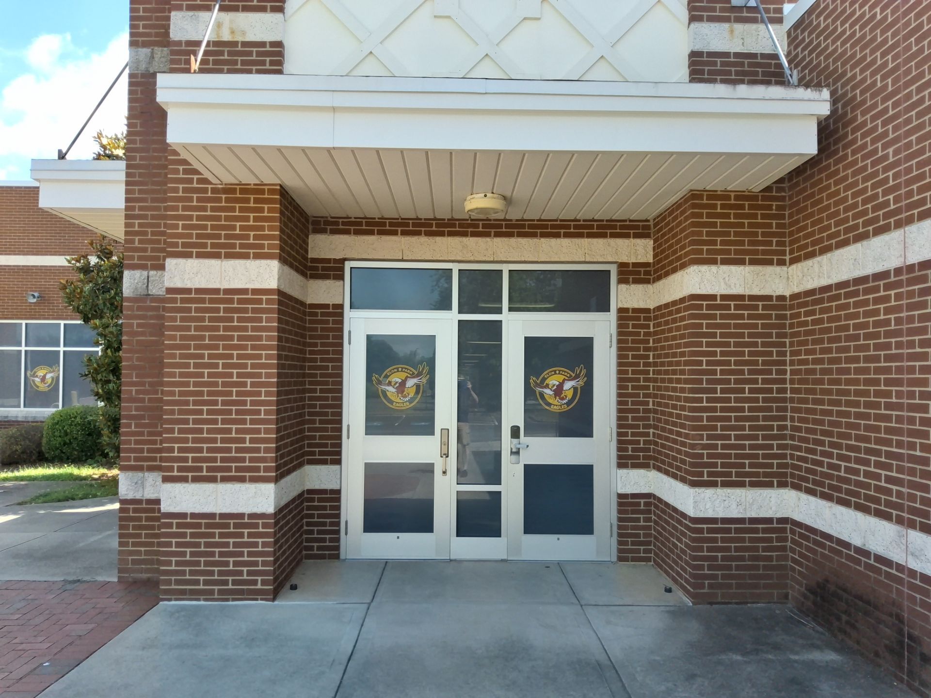 Elon Park Elementary - Window Safety Film Installation with Custom Graphics by QC Signs and Graphics
