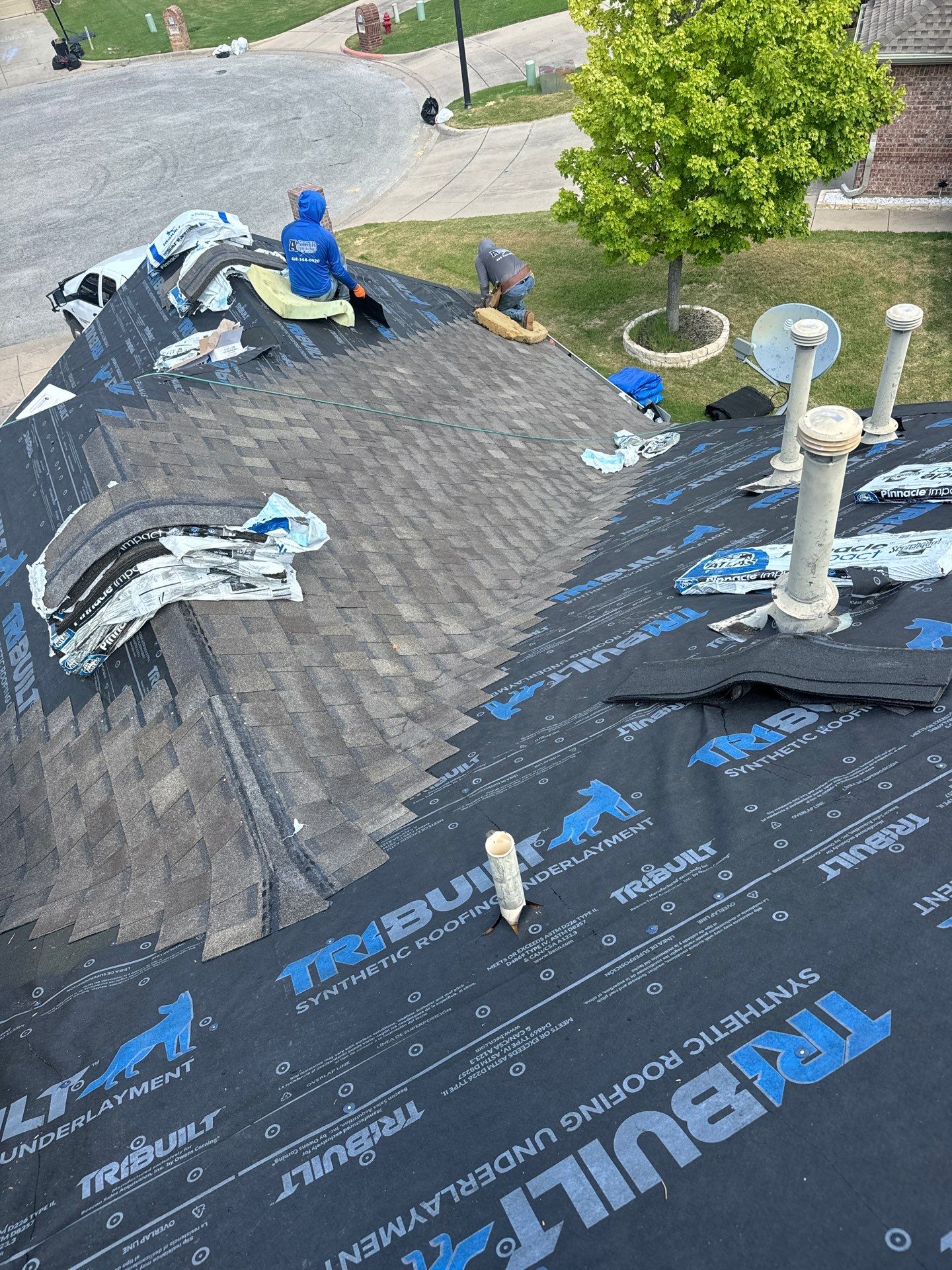 Project in Weatherford by Lonestar Roofing and Restoration LLC.