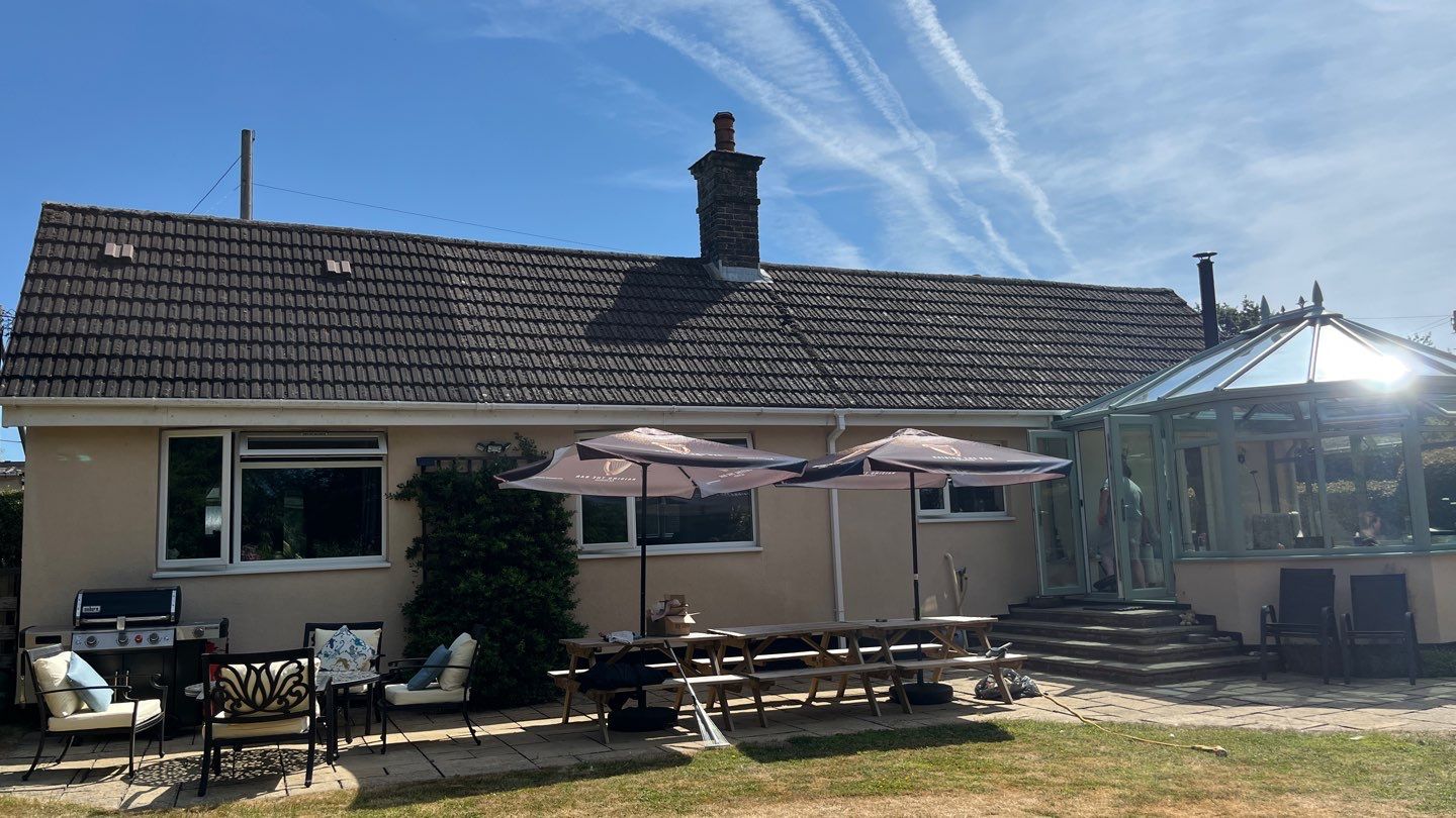 Roof Clean  - Moss Removal - Gutter Clean using Honda 15lpm Low Pressure Washing Machine by Ges Exterior Cleaning ltd