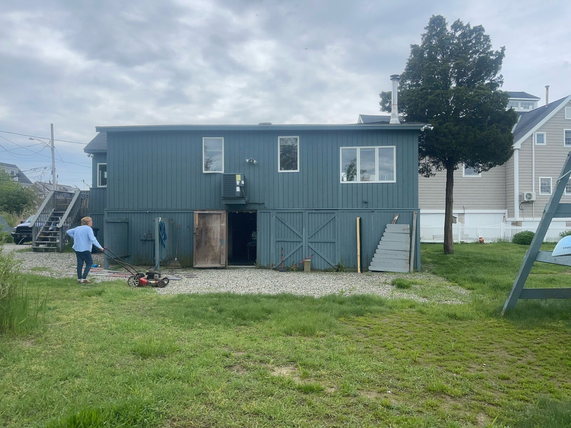 Siding Repair using New wood siding using T1-11 by A Plus Exterior