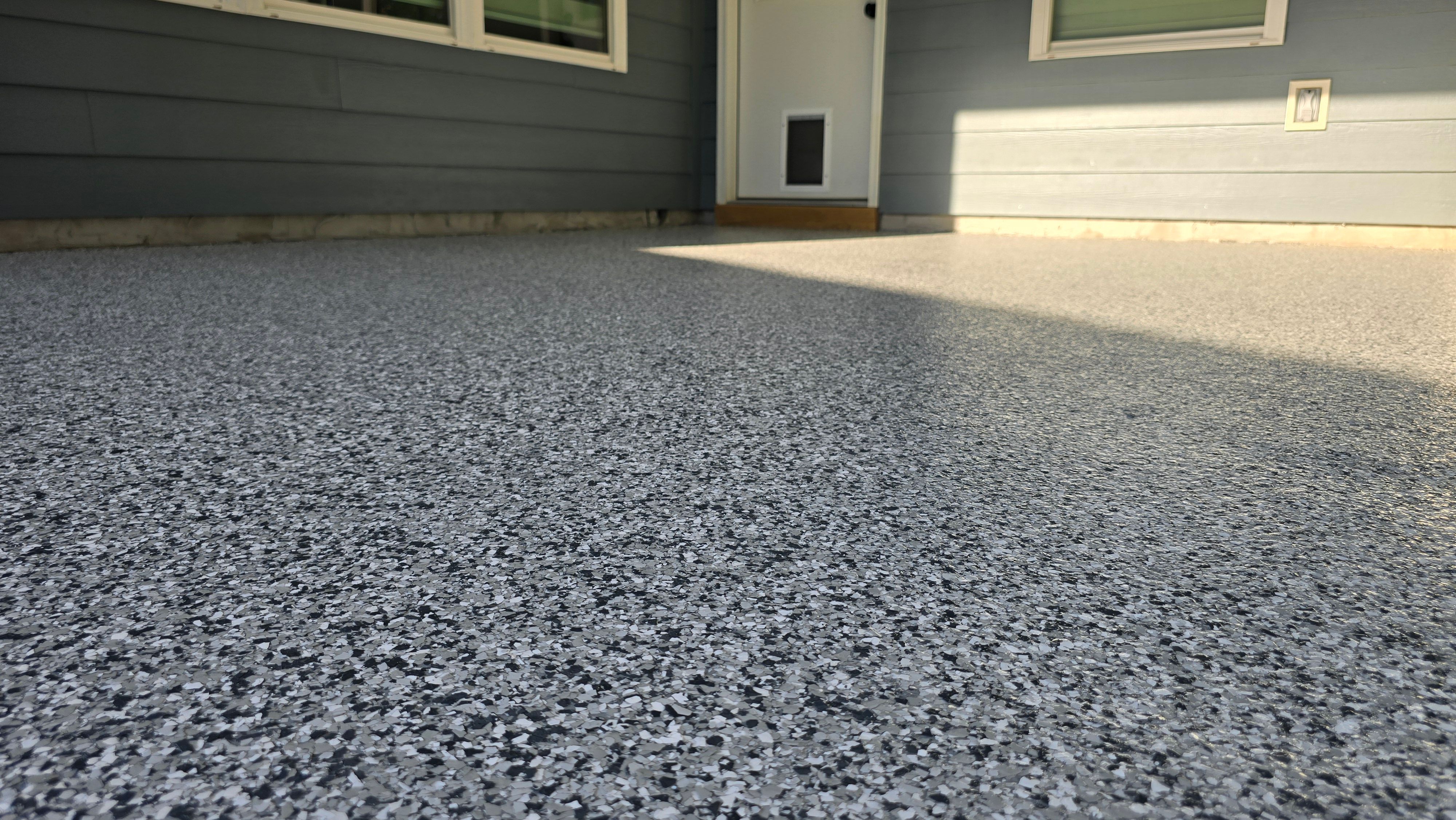 Porch, Patio, & Garage Completed Using Gravel by Elite Floor Solutions