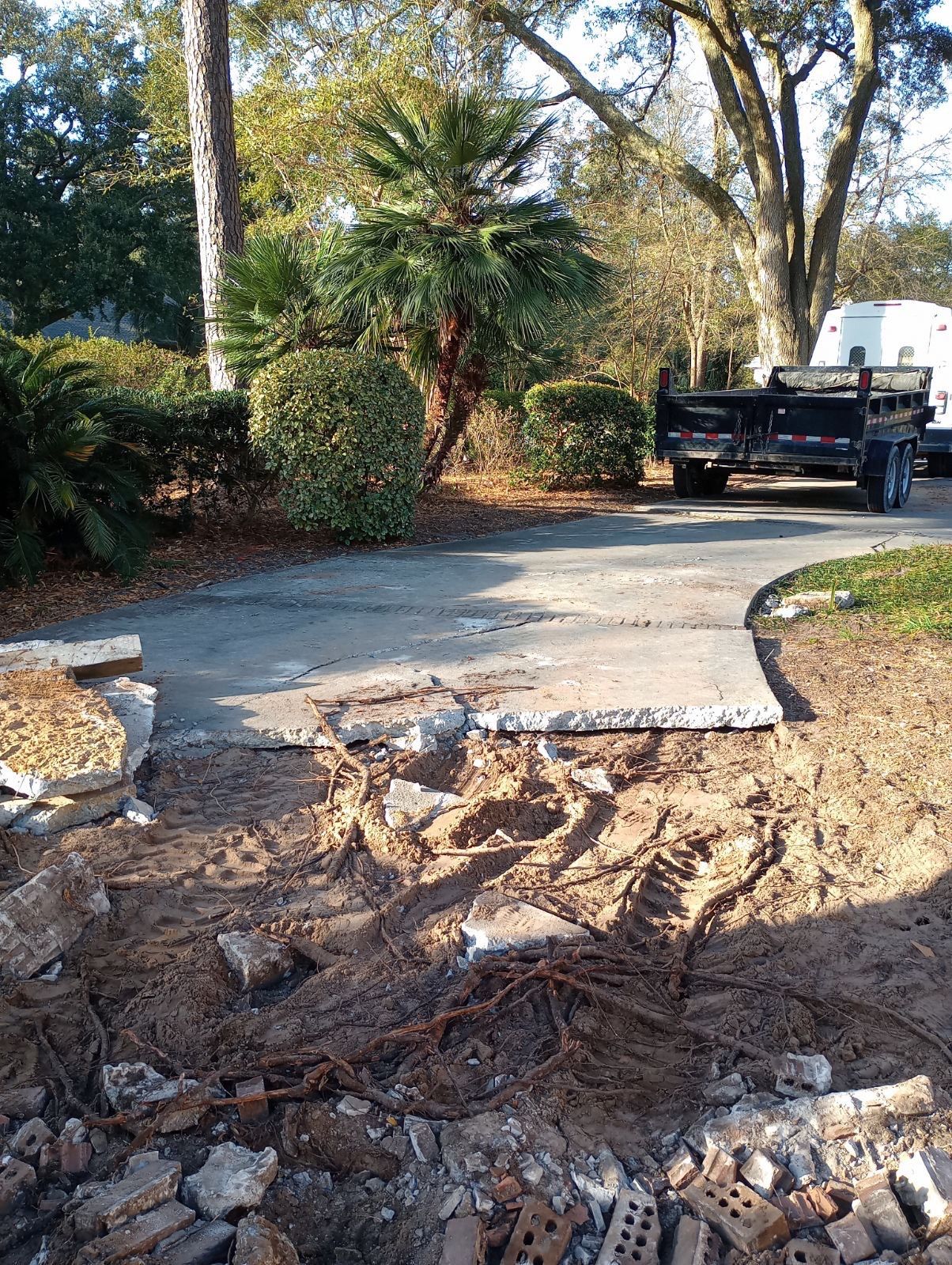 Custom Concrete Driveway and Walkway Replacement in Hilton Head Island by Lowcountry Scapes, LLC