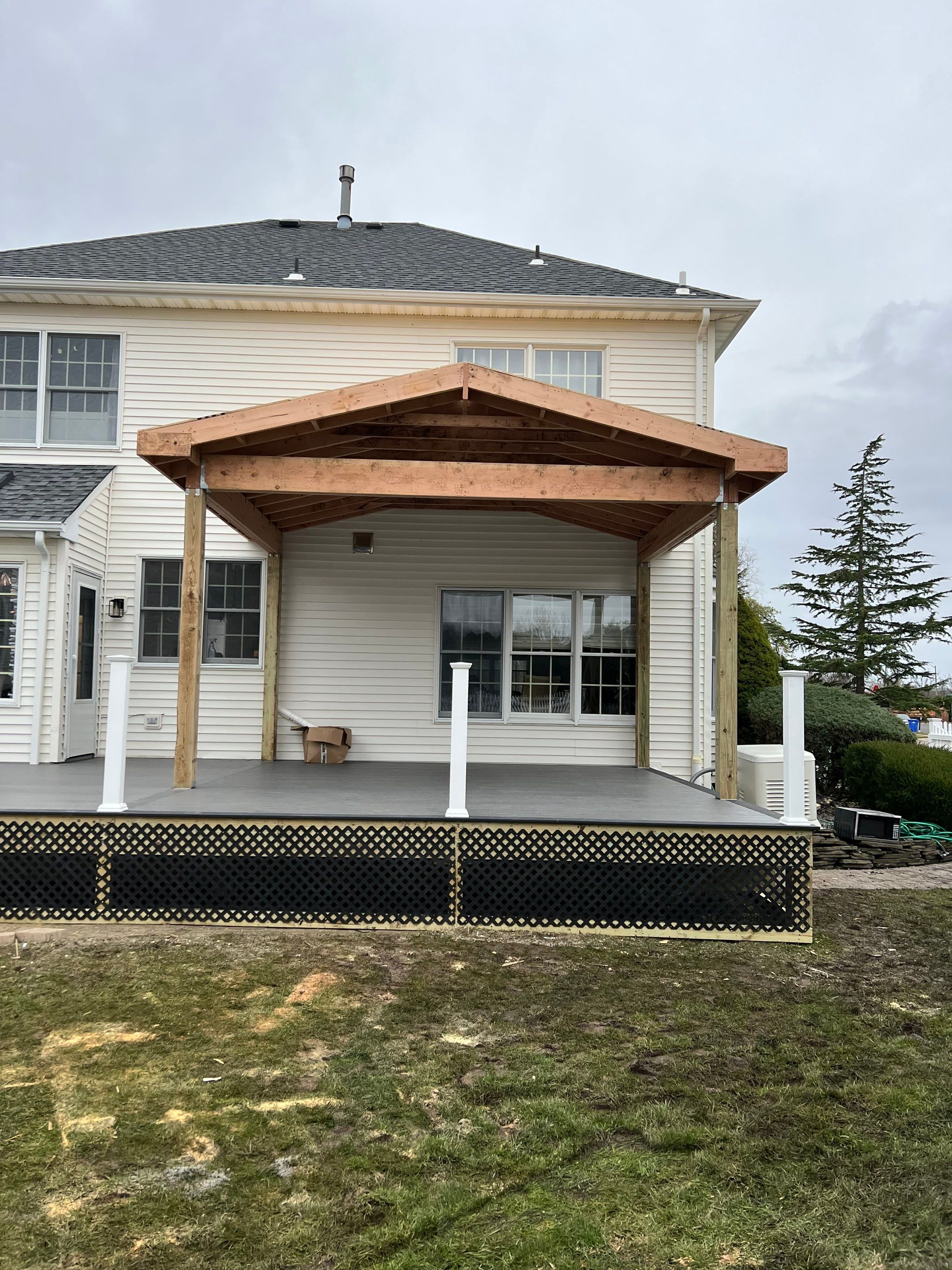 New deck With Porch  by deck guardian
