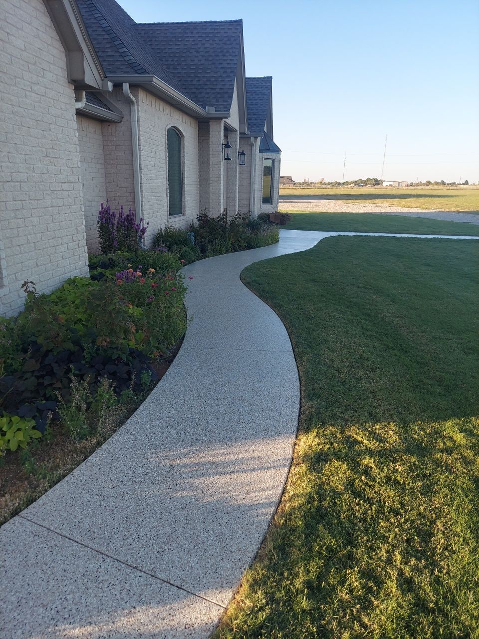 Patio & Sidewalk Coating Install with Driftwood by Copperhead Coatings